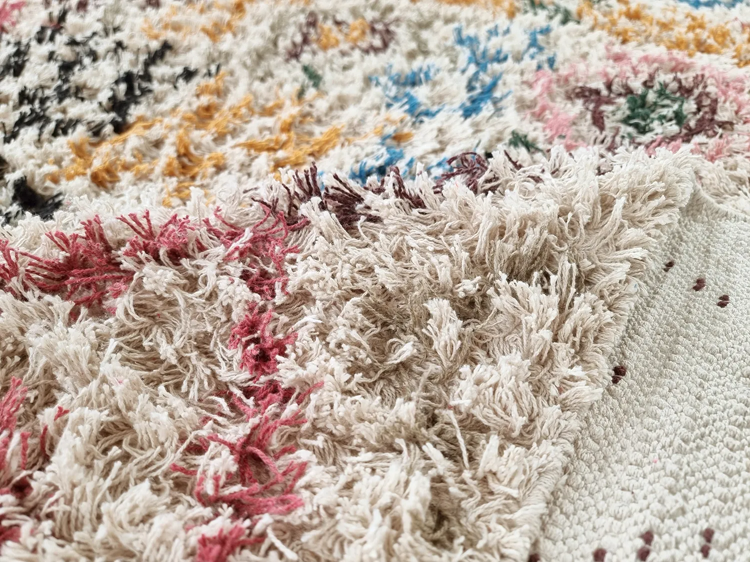 Shaggy koberce - Maloney Natural Cotton Shaggy (multi)