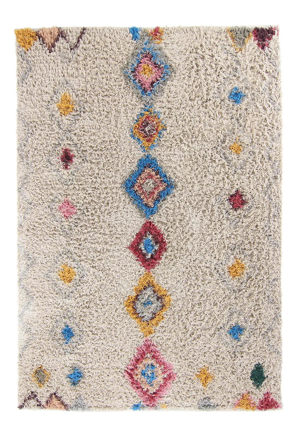 Shaggy koberce - Marden Natural Cotton Shaggy (béžový/multi)