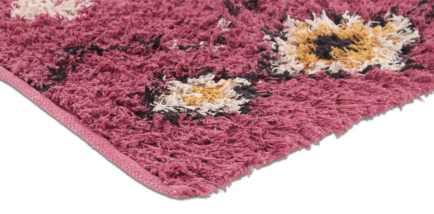 Shaggy koberce - Nyle Natural Cotton Shaggy (růžový/multi)