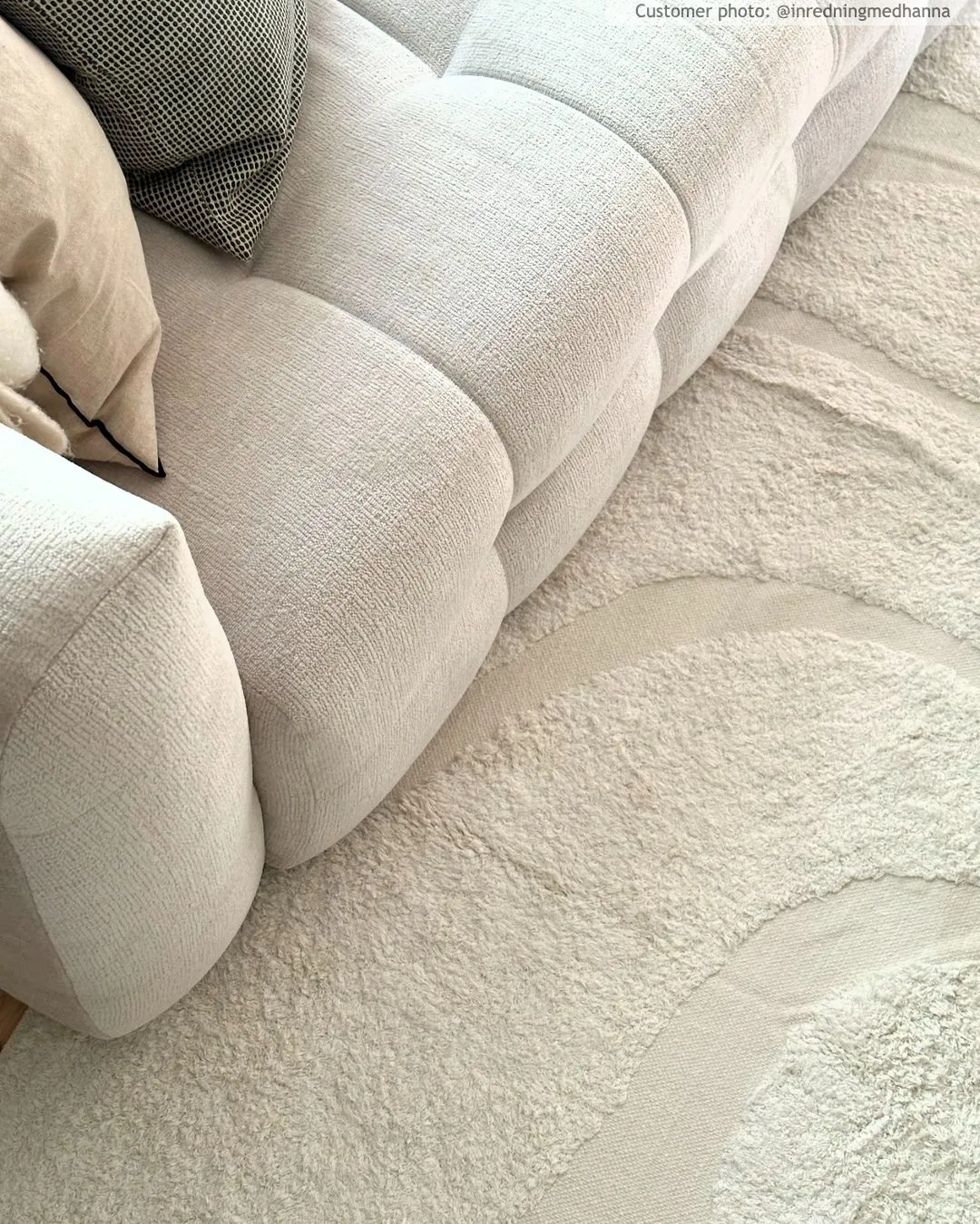 Shaggy koberce - Bonnie Natural Cotton Shaggy (offwhite)