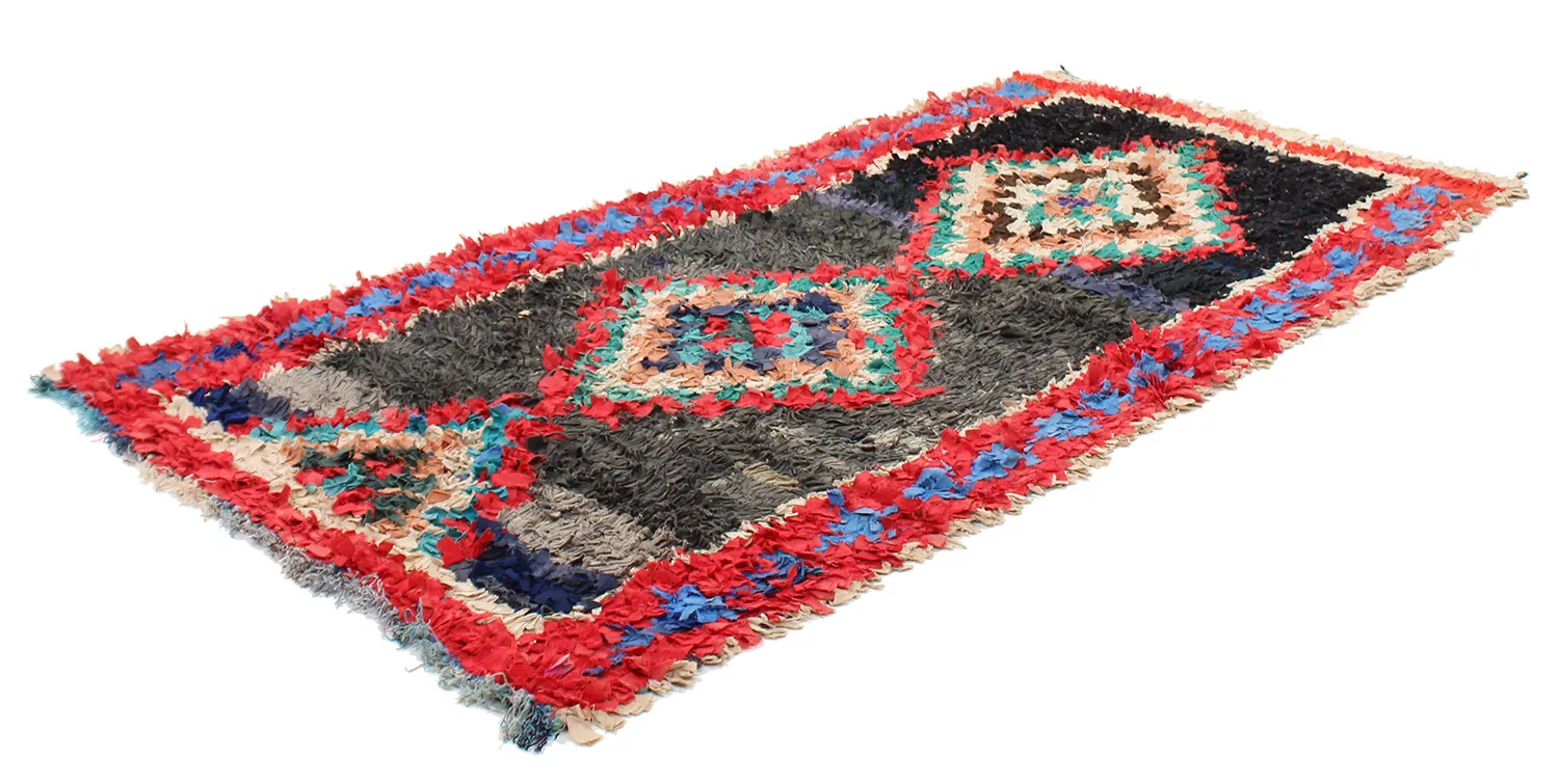 Marocký Berberský koberec Boucherouite 245 x 110 cm