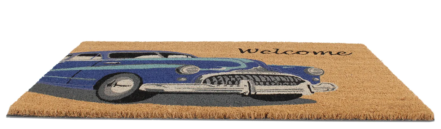 Rohožka - Car (modrá)