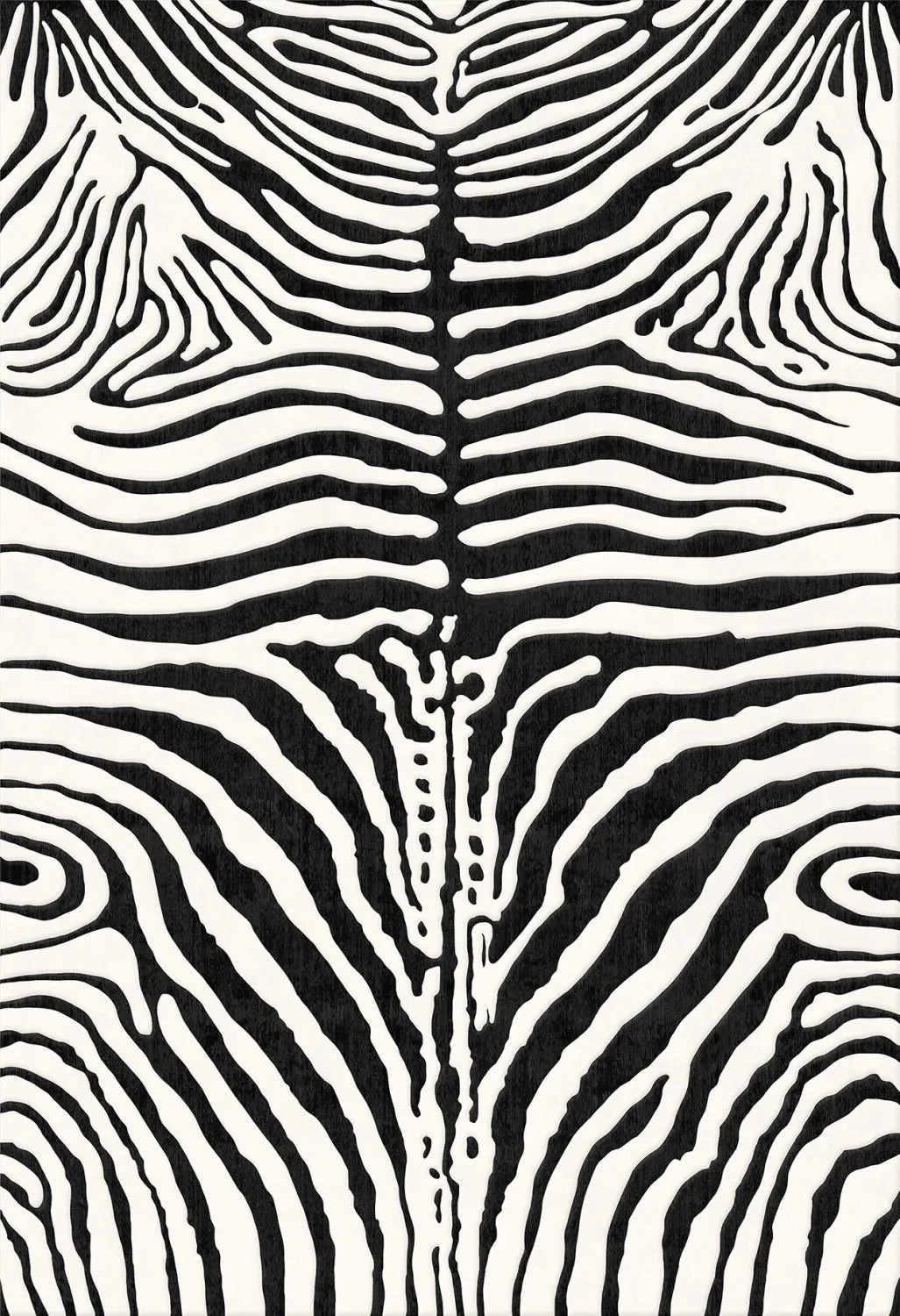 Wiltonský koberec - Zebra (černá/bílá)