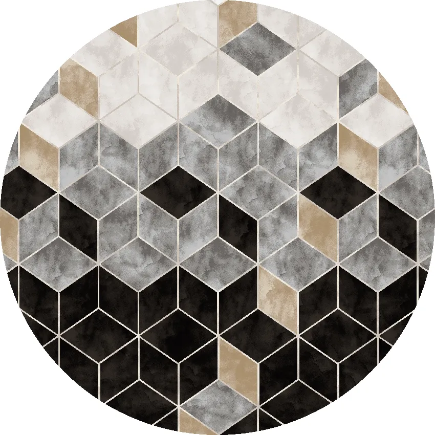 Kulatý koberec - Brigooda (šedá)