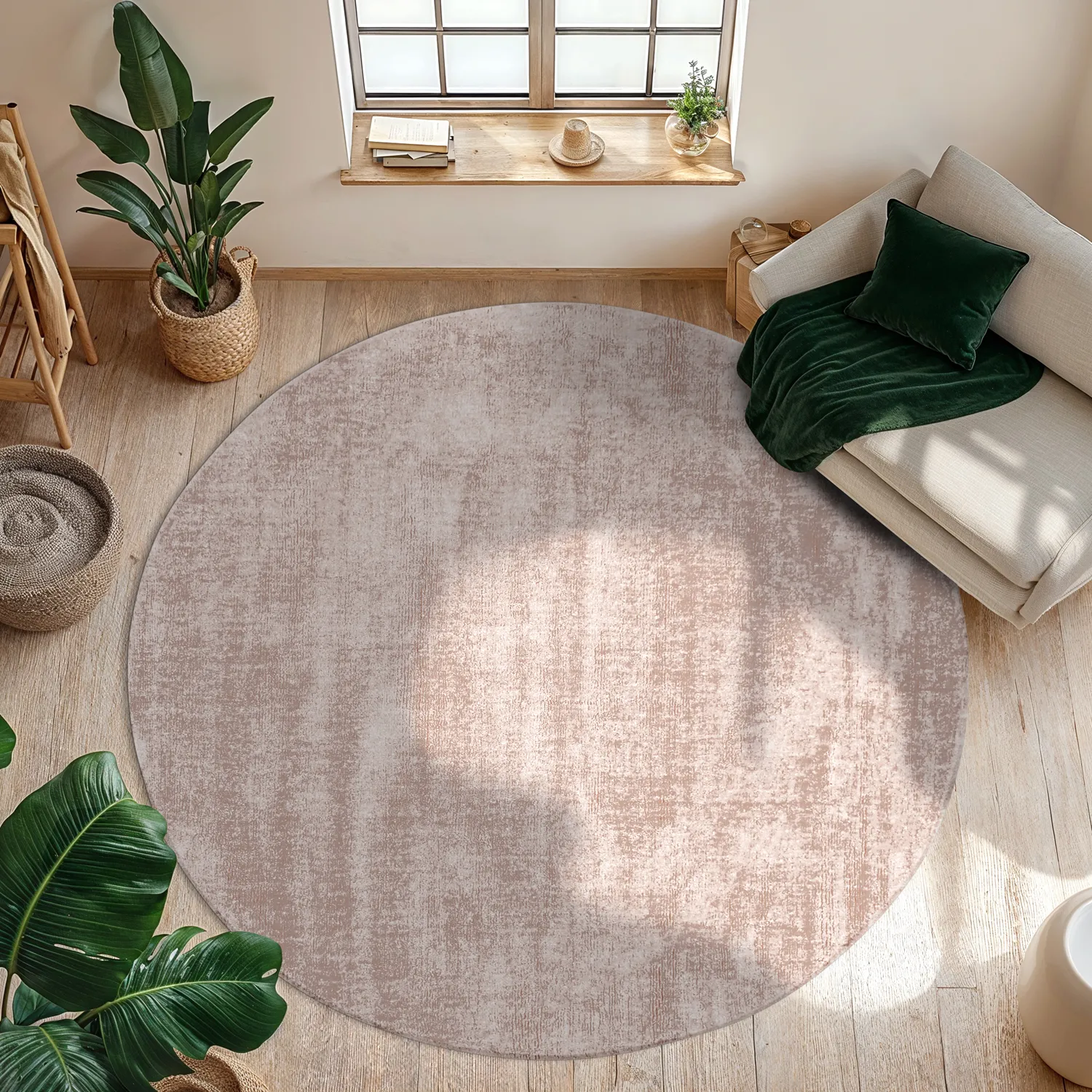 Koberec Z Umělého Hedvábí - Eco Recycled PET (světle hnědá)