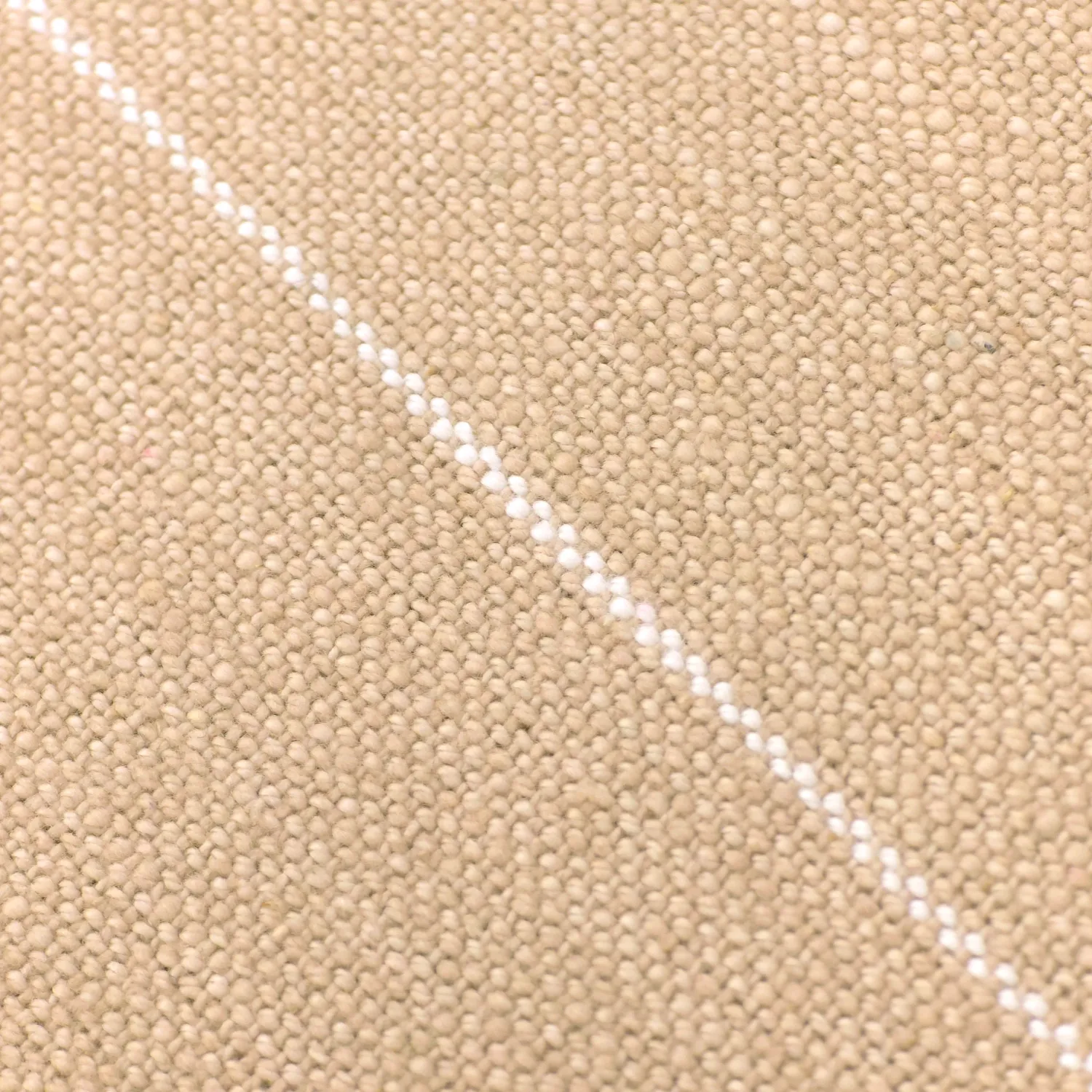 Přikrývky - Bavlněná deka - Martina Stripe (béžová/bílá)