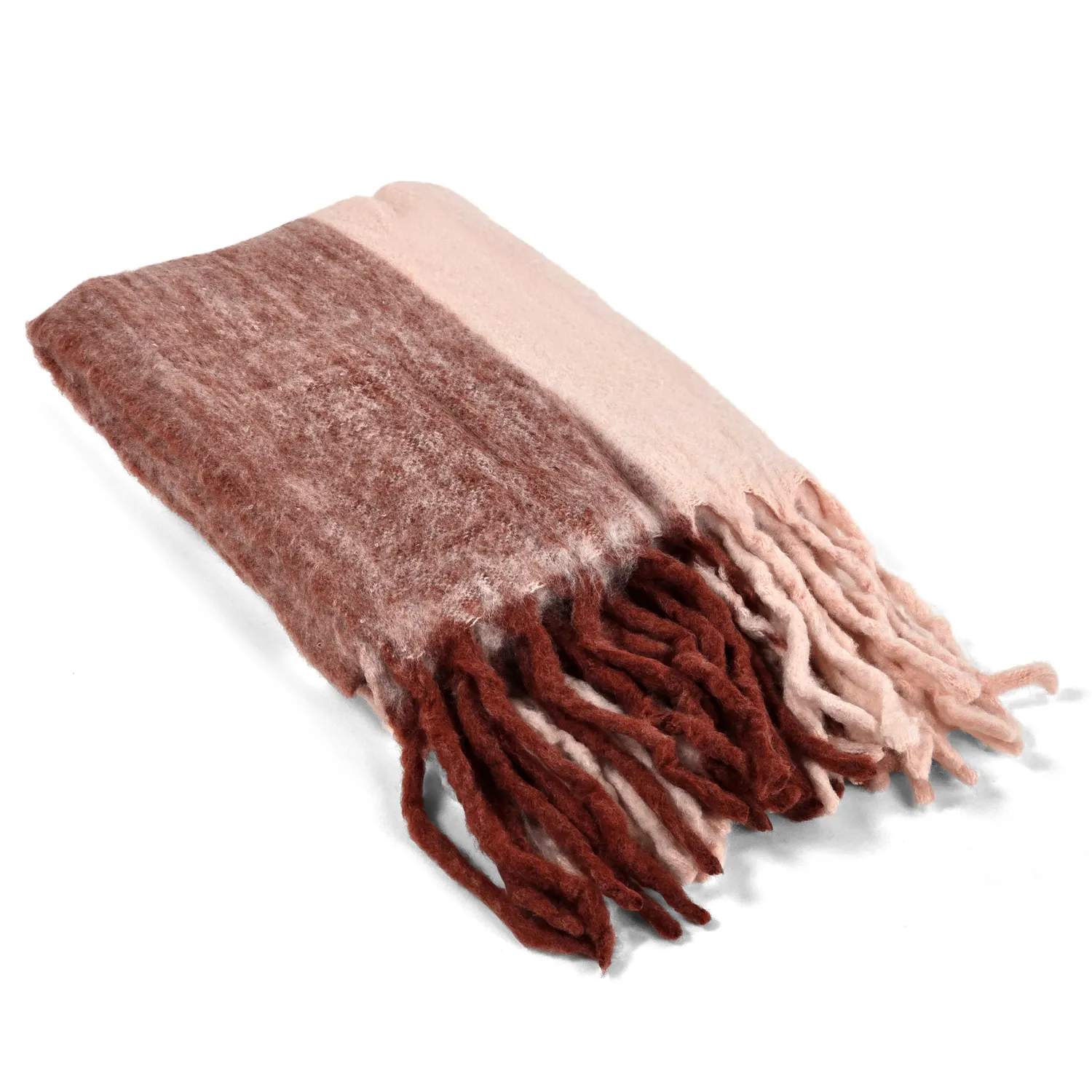 Vlněná směsová deka - Carol (Růžová)