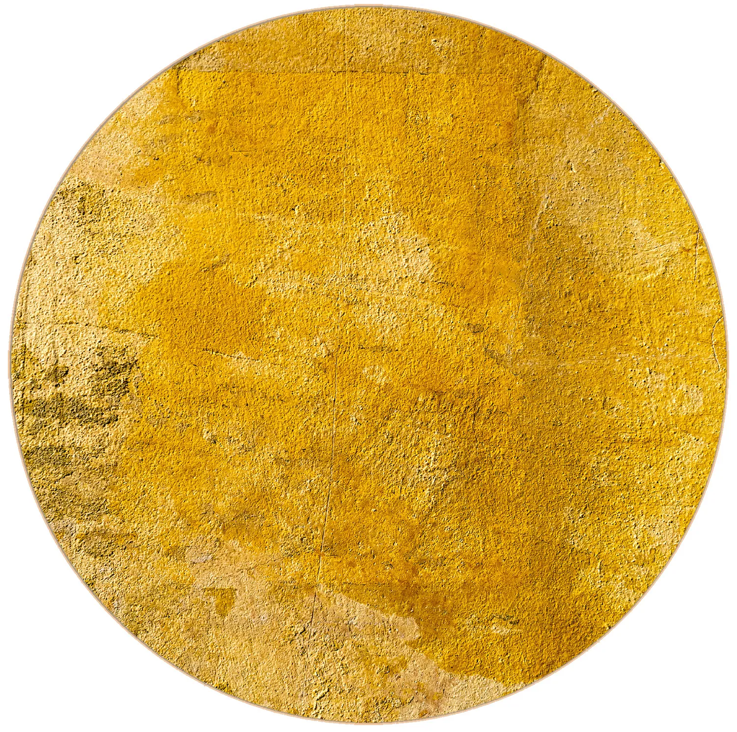 Kulatý koberec - Arbus (zlatá)