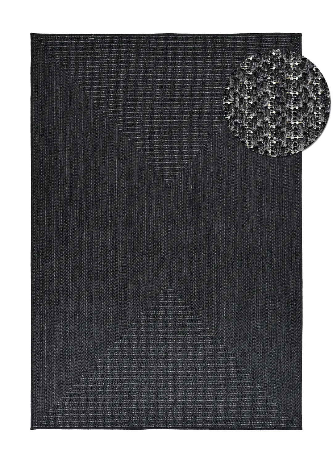 Koberec Indoor/Outdoor - utomhusmatta - Arlo (černý)