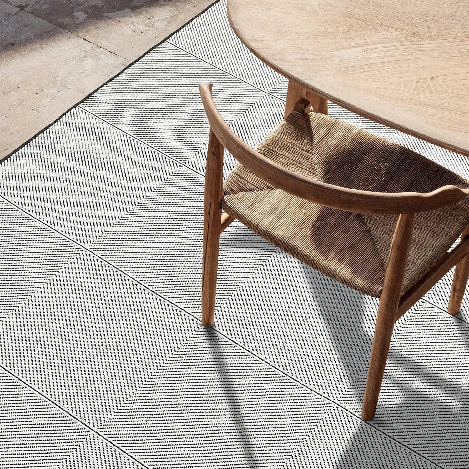 Koberec Indoor/Outdoor - utomhusmatta - Ava (černý)