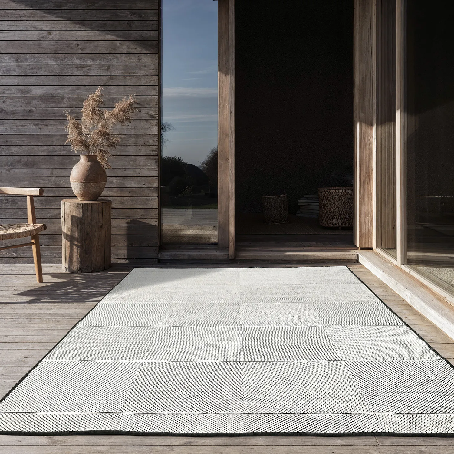 Koberec Indoor/Outdoor - utomhusmatta - Ava (černý)