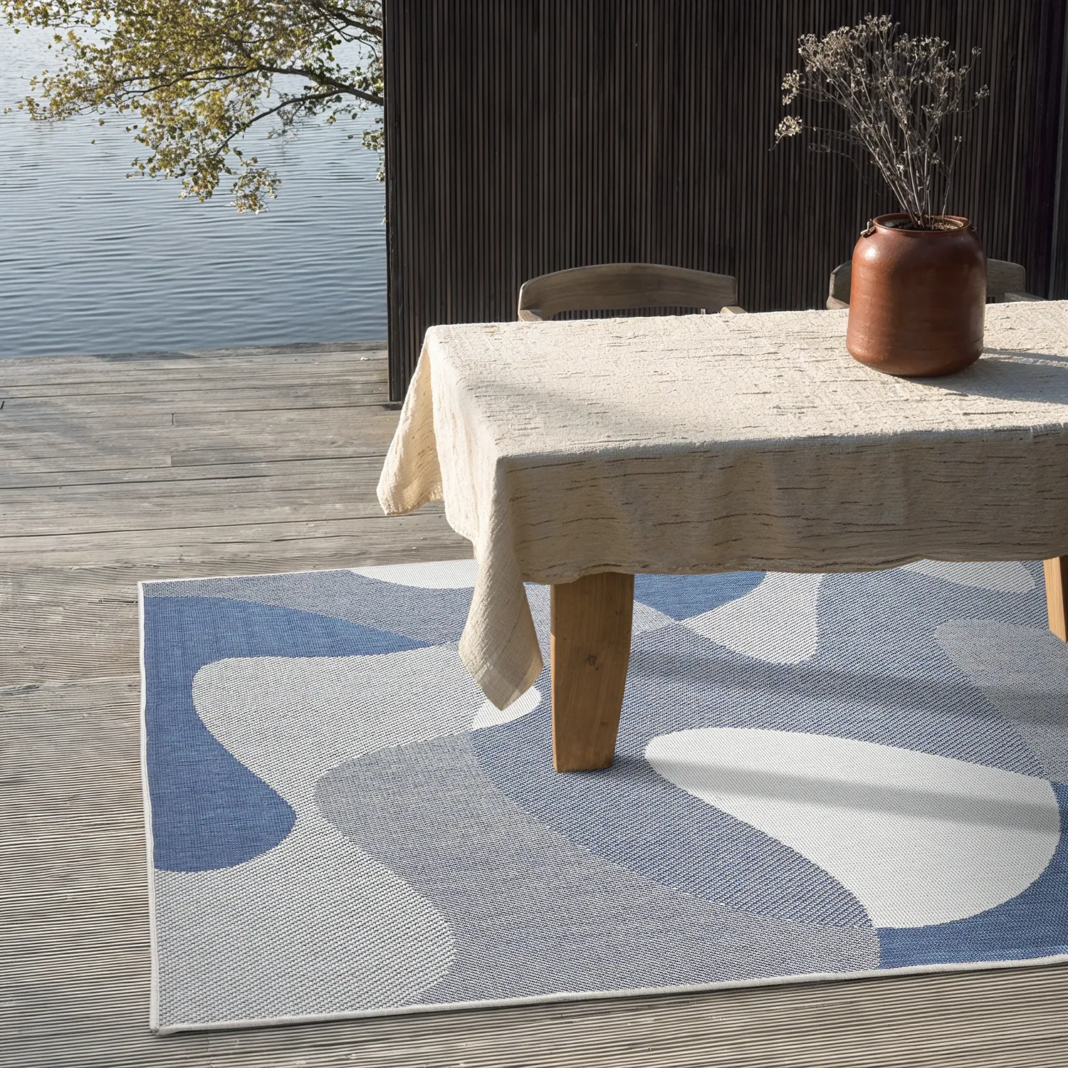 Koberec Indoor/Outdoor - utomhusmatta - Somerville (modrý)