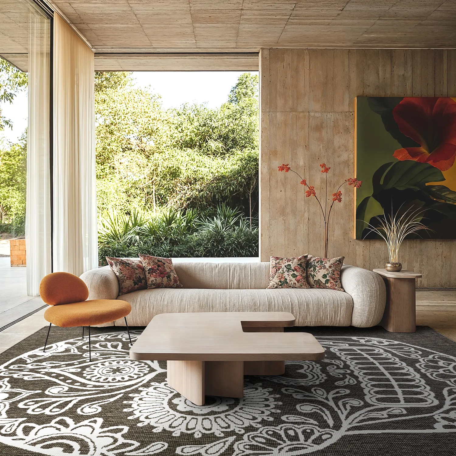 Koberec Indoor/Outdoor - Raylan (černá)