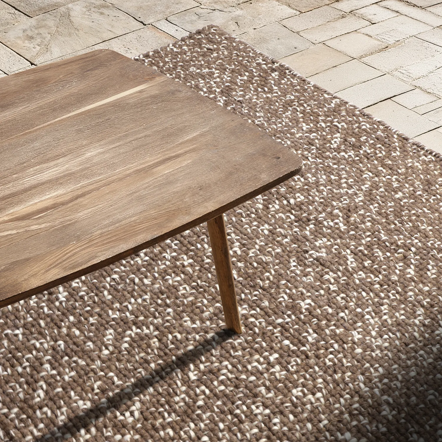 Koberec Indoor/Outdoor - Orta Wool Look (hnědý)