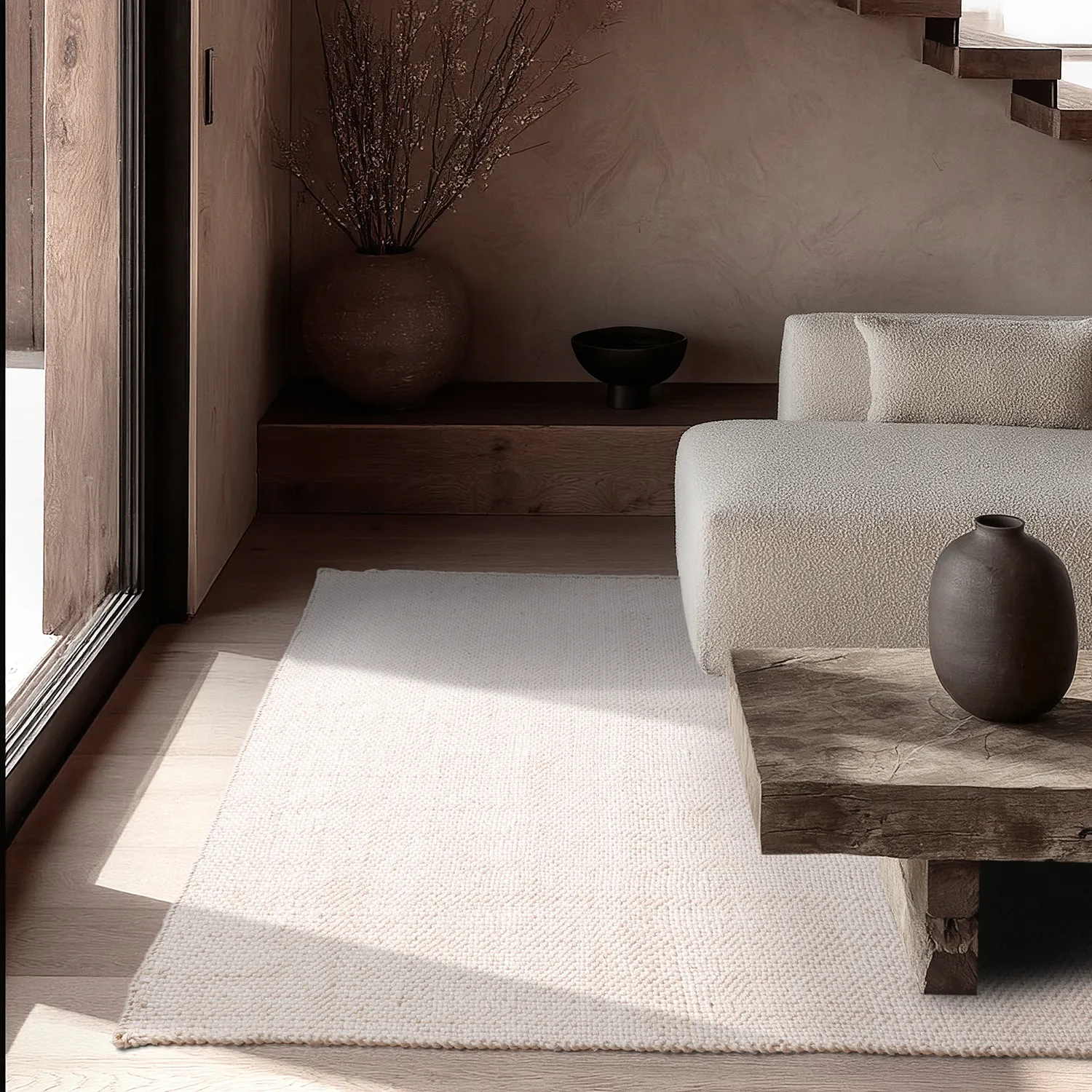 Koberec Indoor/Outdoor - Orta Wool Look (krém)