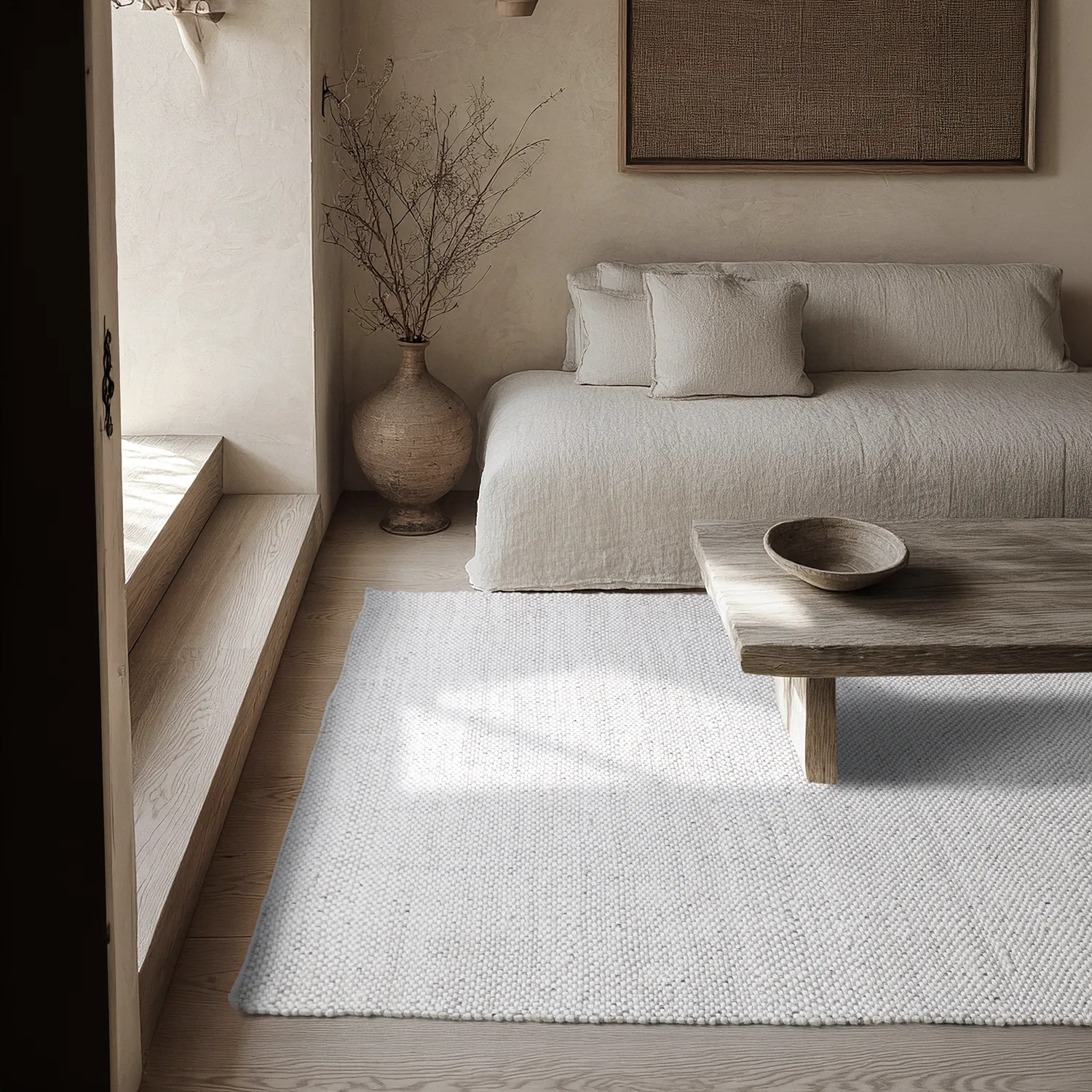 Koberec Indoor/Outdoor - Orta Wool Look (světle šedá)