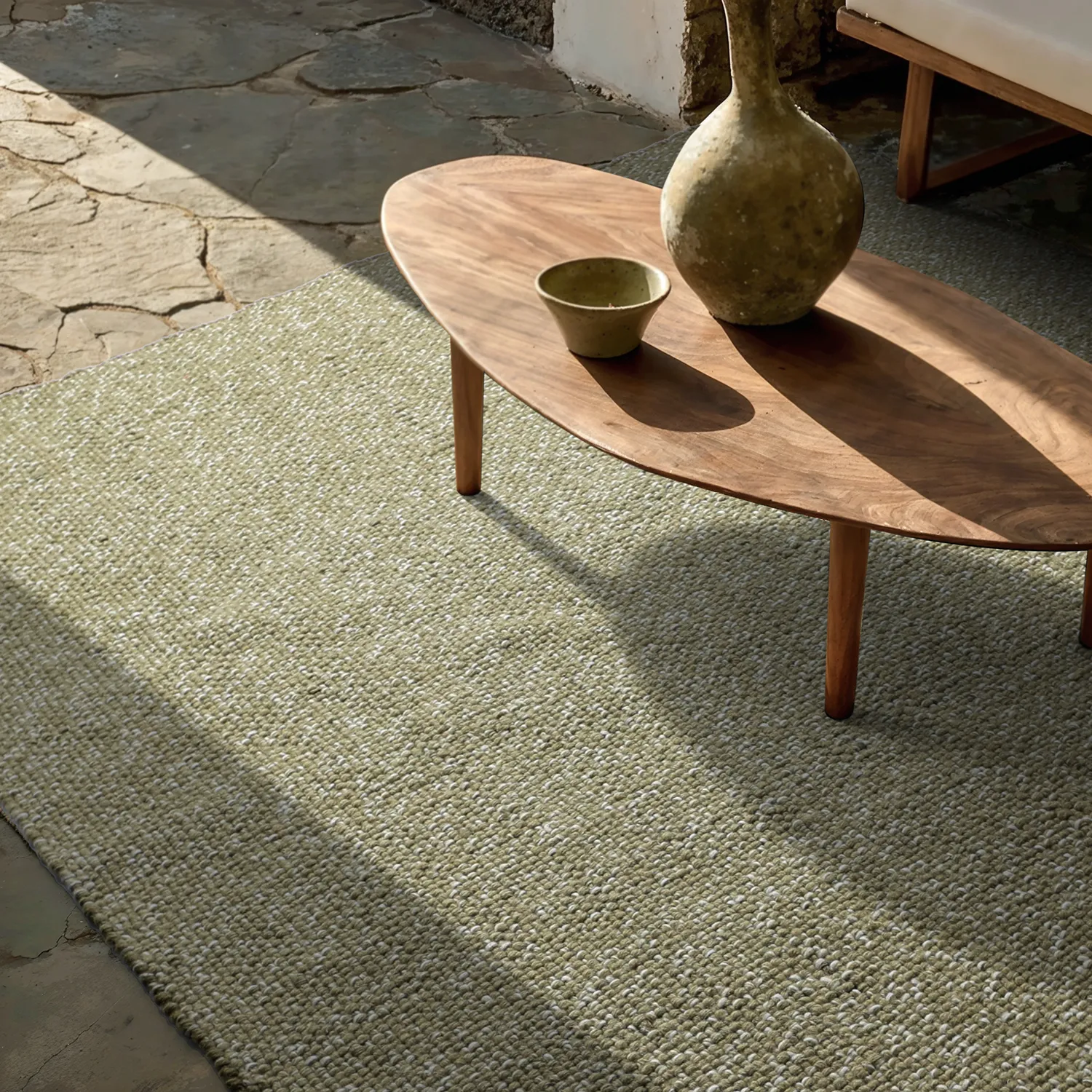 Koberec Indoor/Outdoor - Orta Wool Look (mechová zelená)