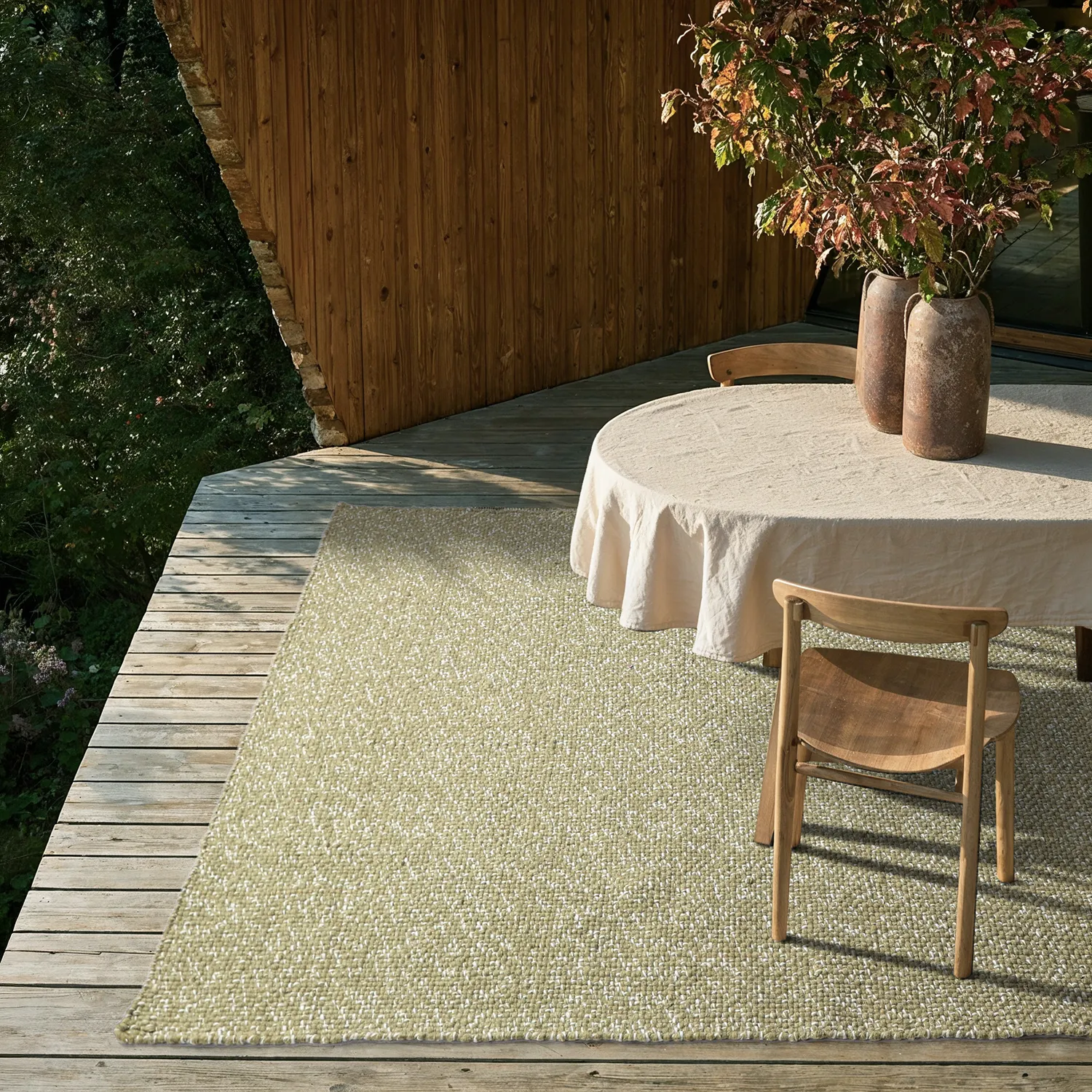 Koberec Indoor/Outdoor - Orta Wool Look (mechová zelená)