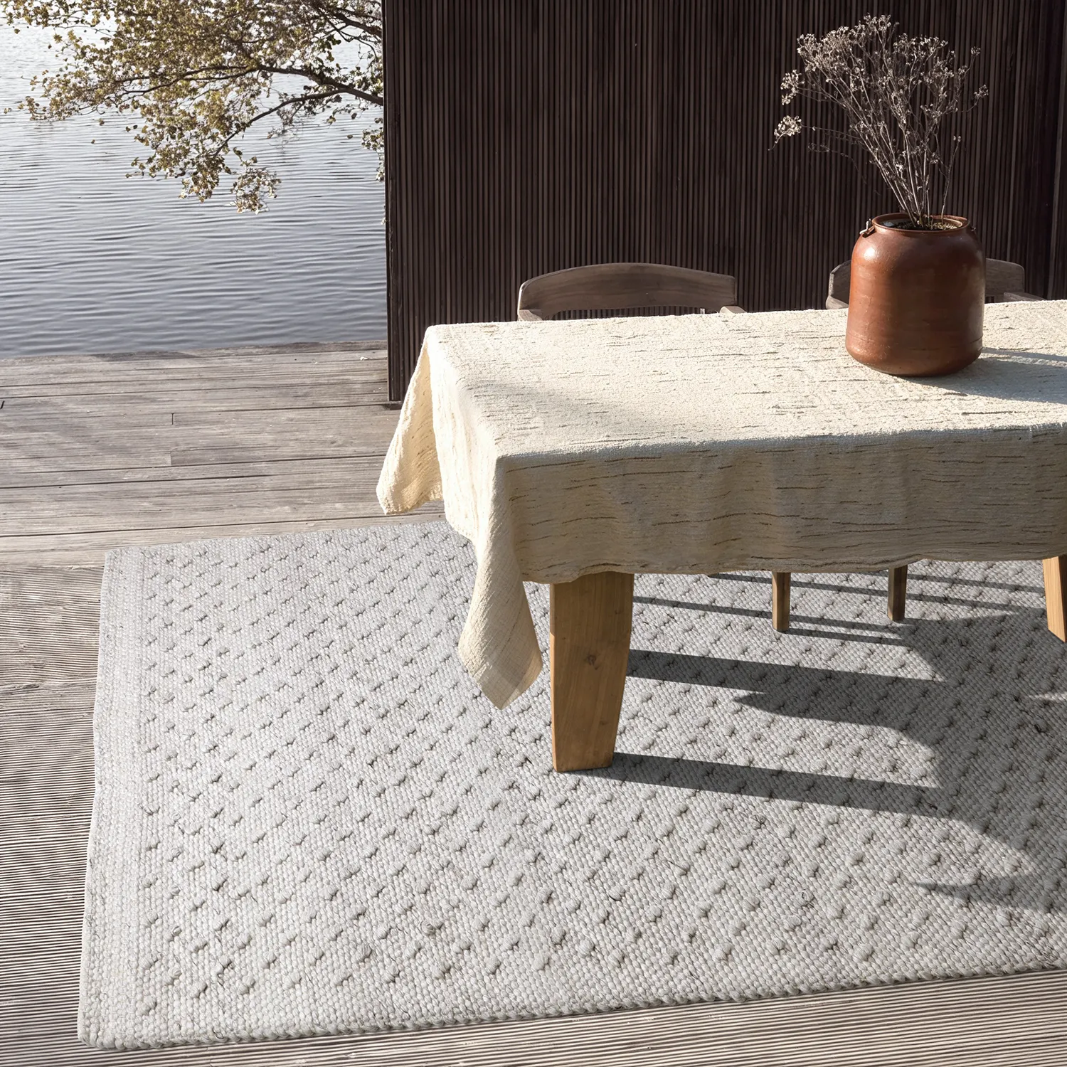 Koberec Indoor/Outdoor - Todi Wool Look (šedá/béžová)