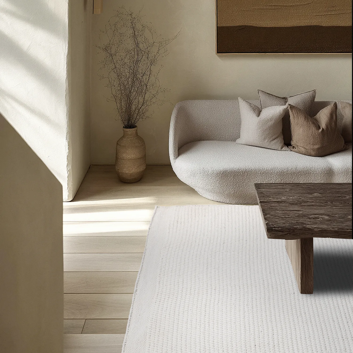 Koberec Indoor/Outdoor - Coastal Wool Look (krém)