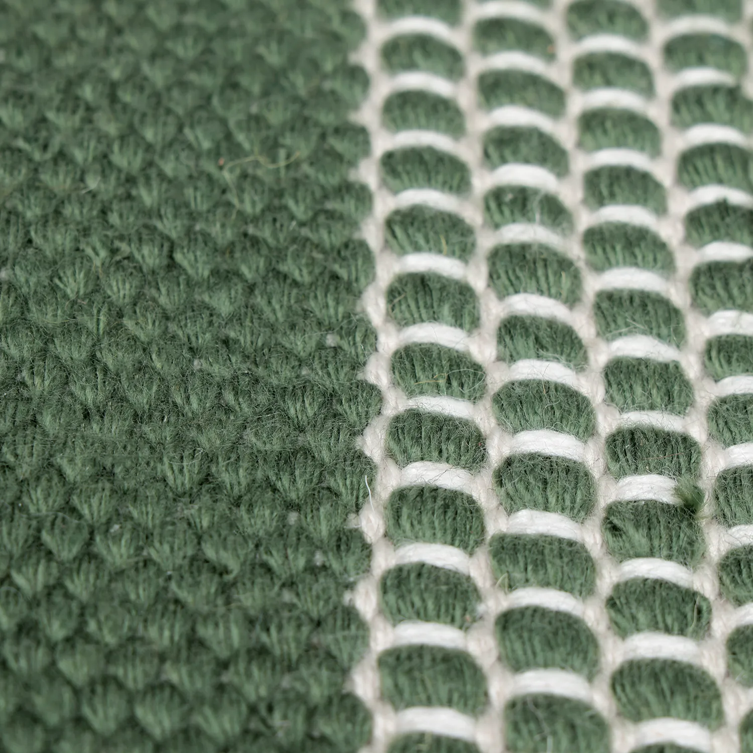 Koberec Indoor/Outdoor - Coastal Wool Look (zelená/bílá)