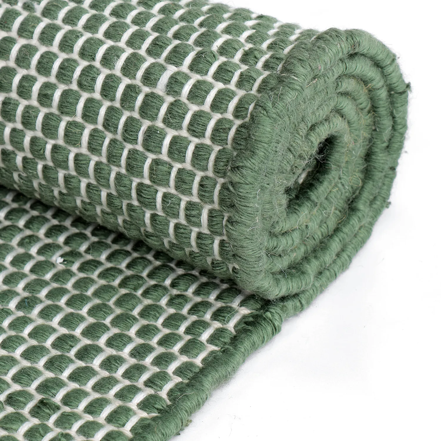 Koberec Indoor/Outdoor - Coastal Wool Look (zelená/bílá)