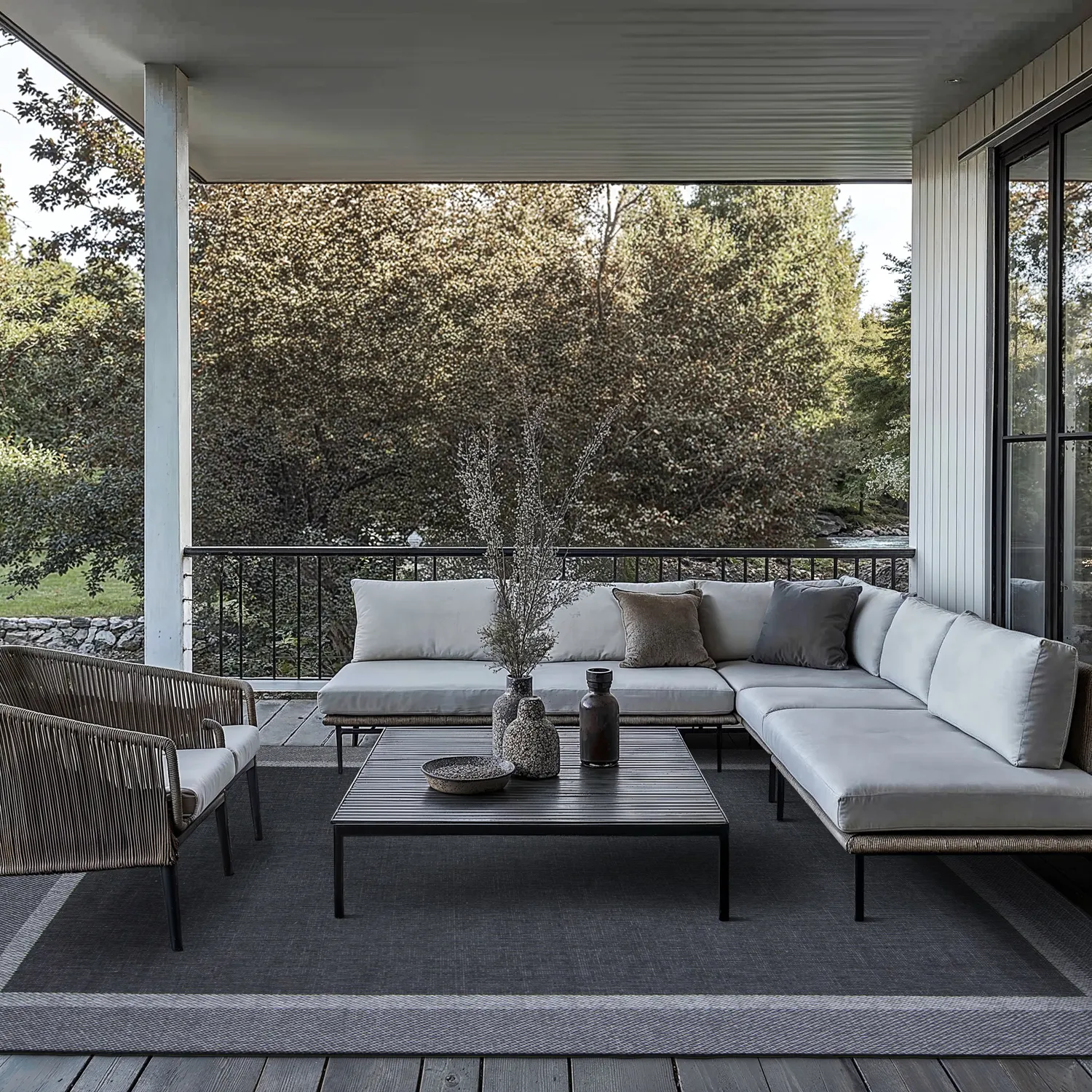 Koberec Indoor/Outdoor - Alta (antracit)