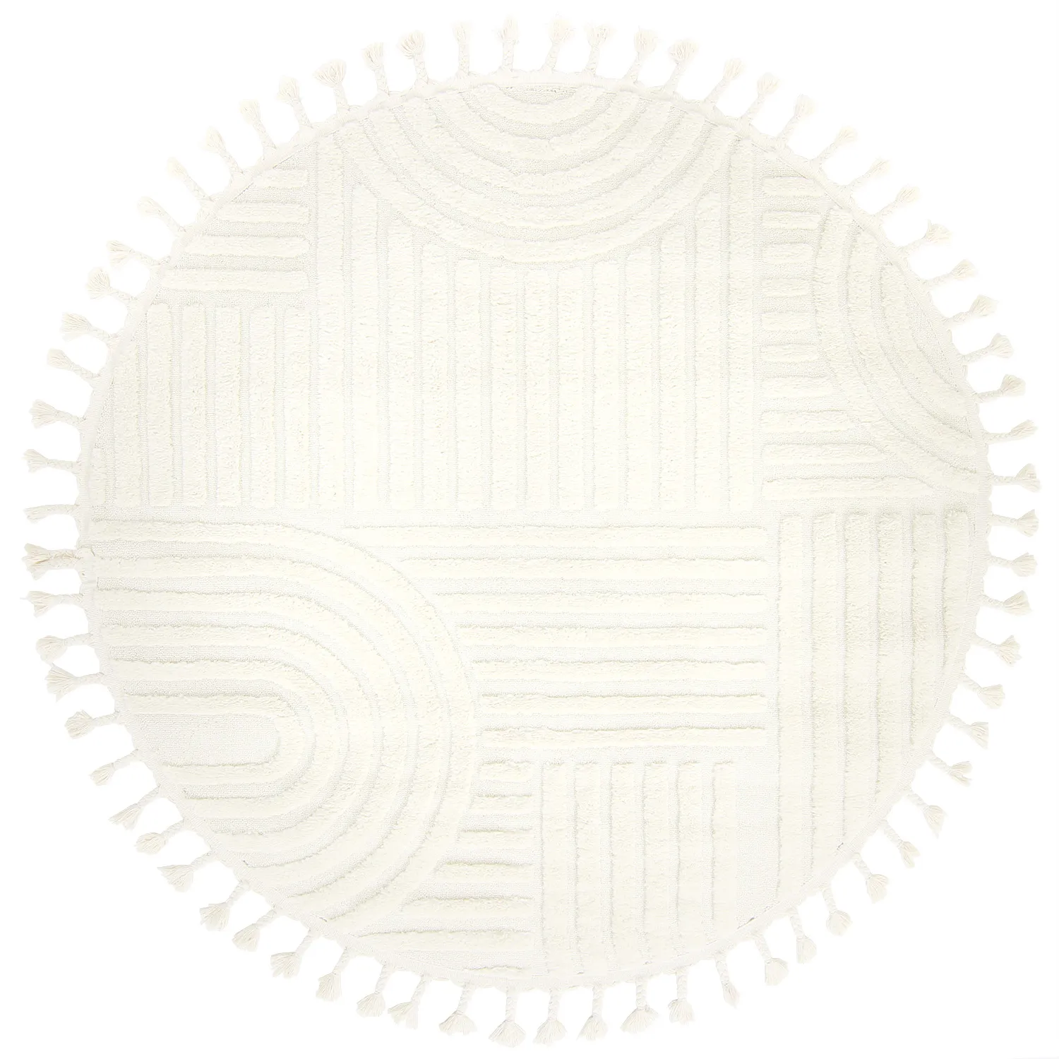 Kulatý koberec - Campbell (offwhite)