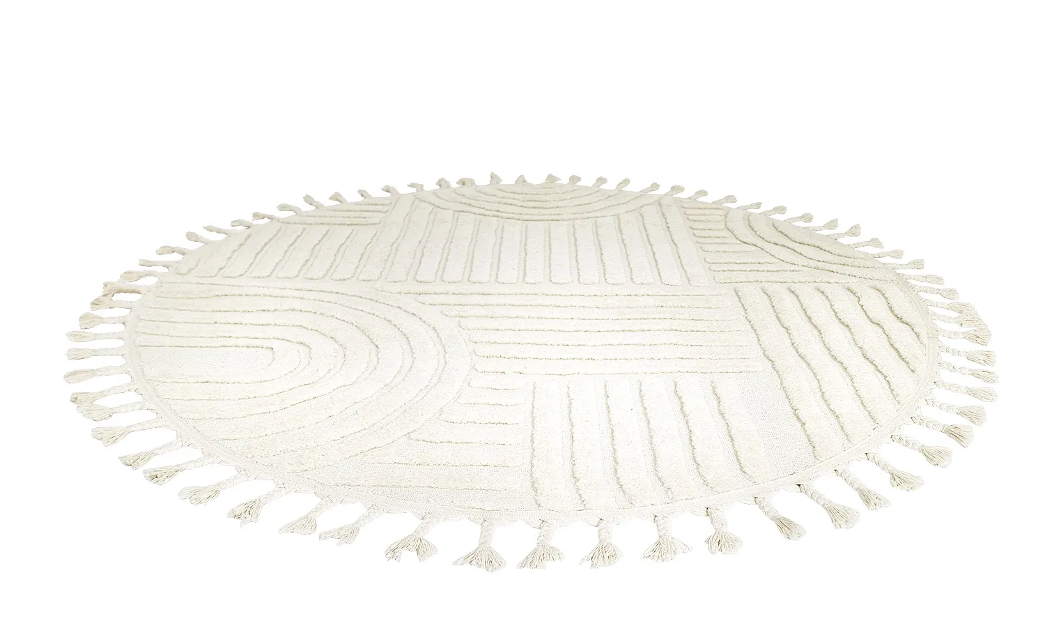 Kulatý koberec - Campbell (offwhite)