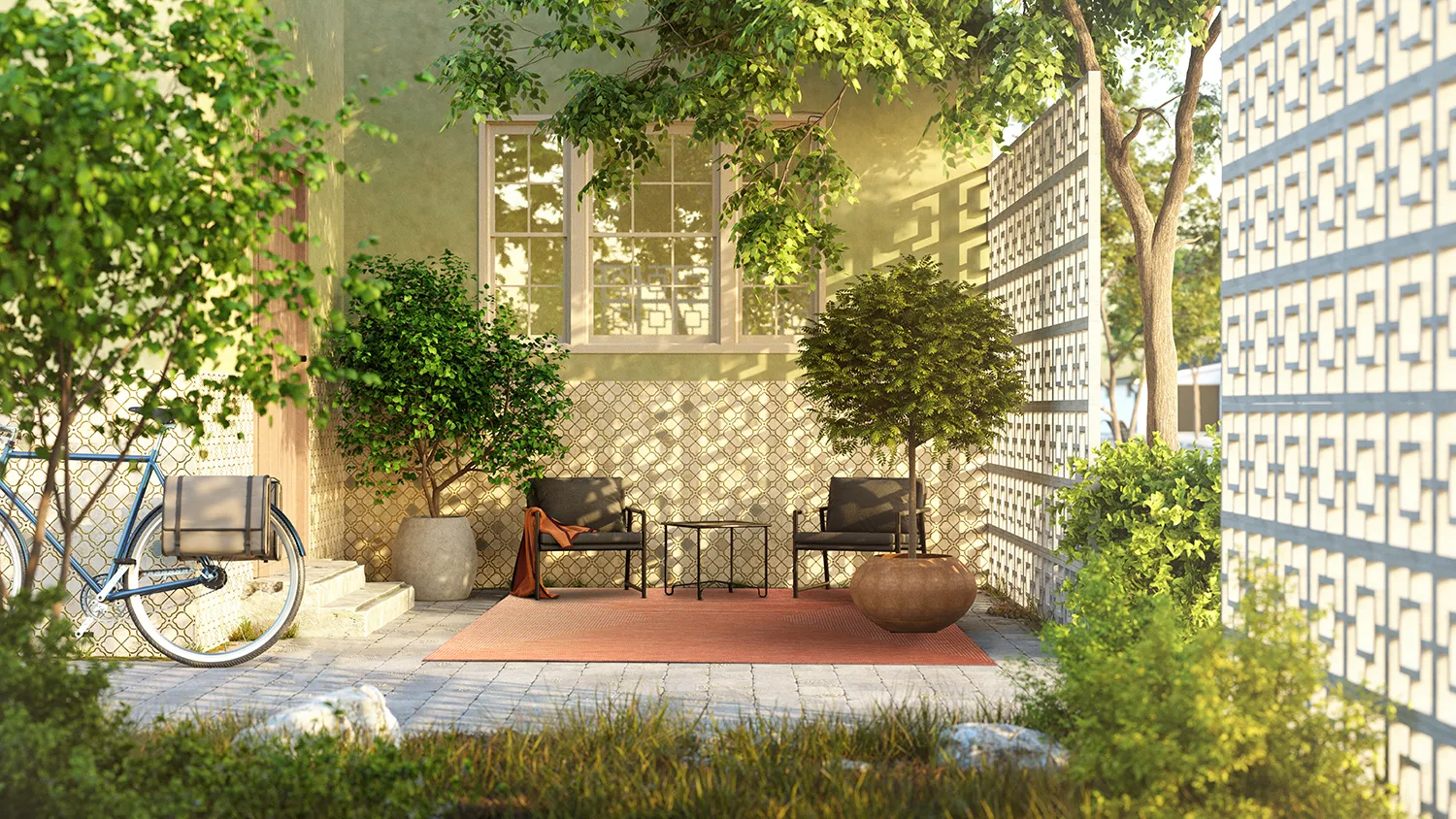 Koberec Indoor/Outdoor - Arlo (oranžová)