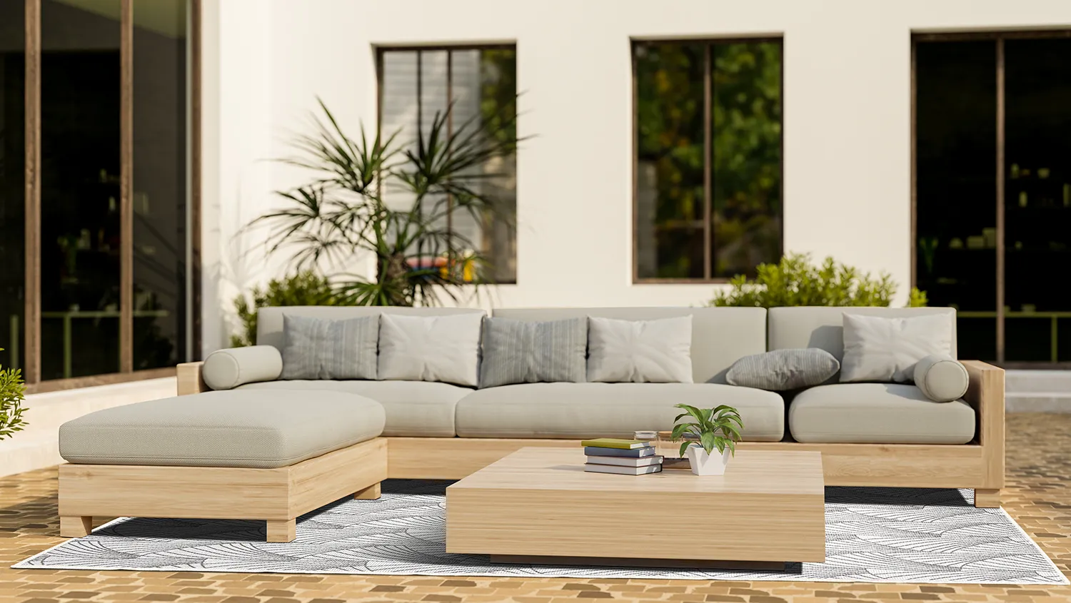 Koberec Indoor/Outdoor - Beau (béžová)