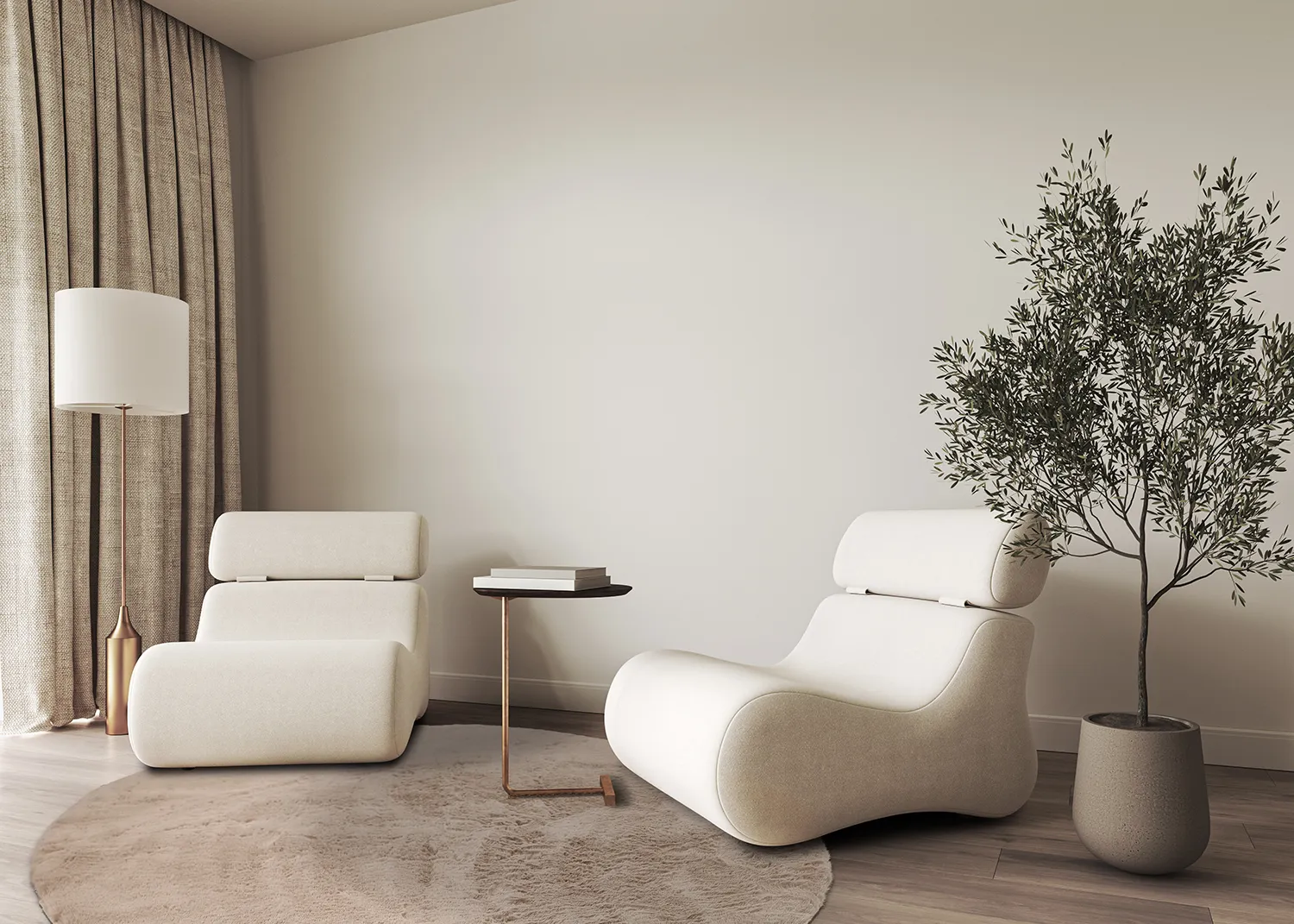 Kulaté koberce - Cloud Super Soft (taupe)