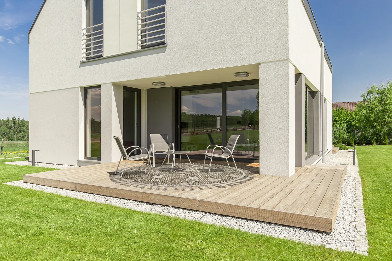 Kulatý koberec - Indoor/Outdoor Lennon (béžová)