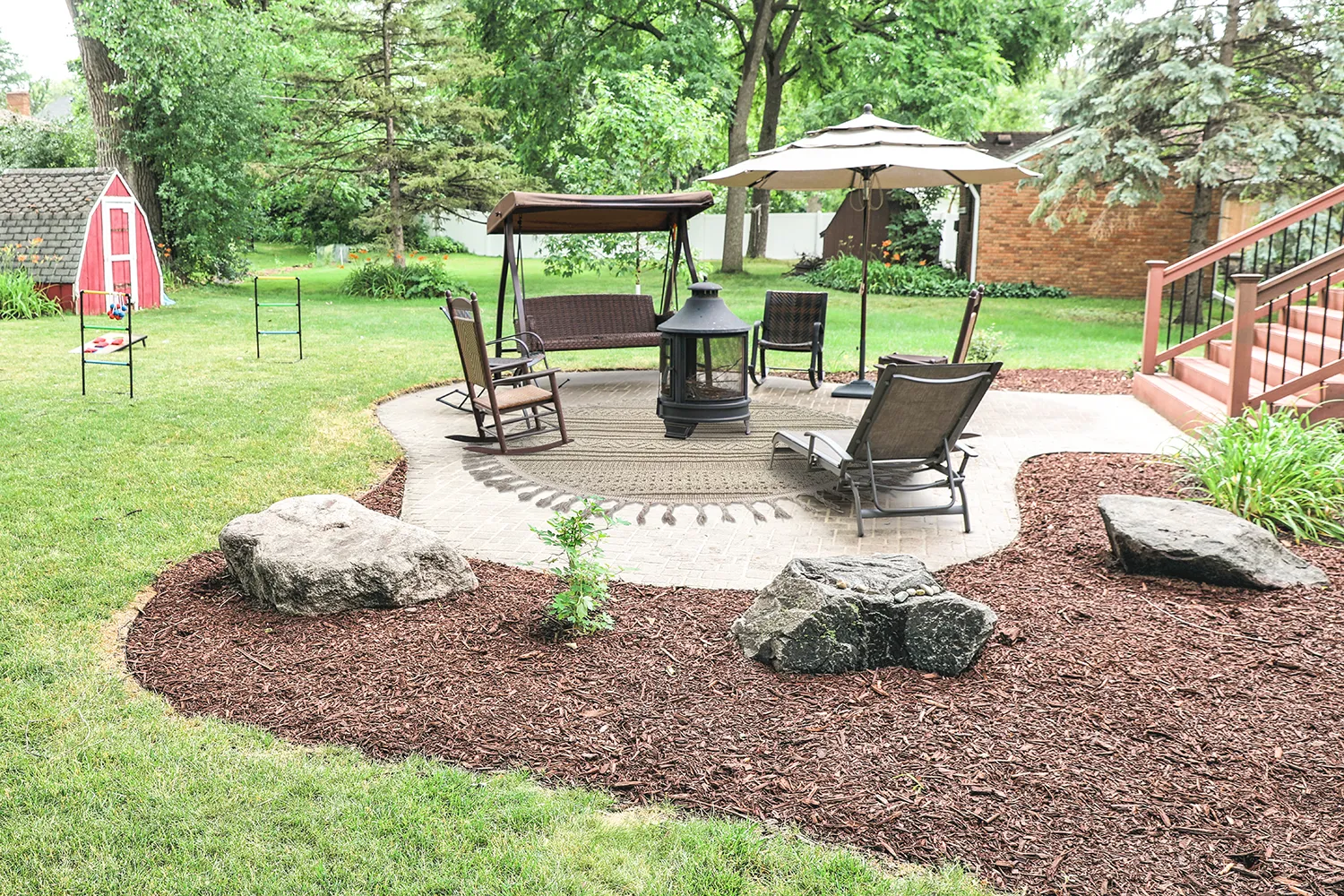 Kulatý koberec - Indoor/Outdoor Athena (béžová)