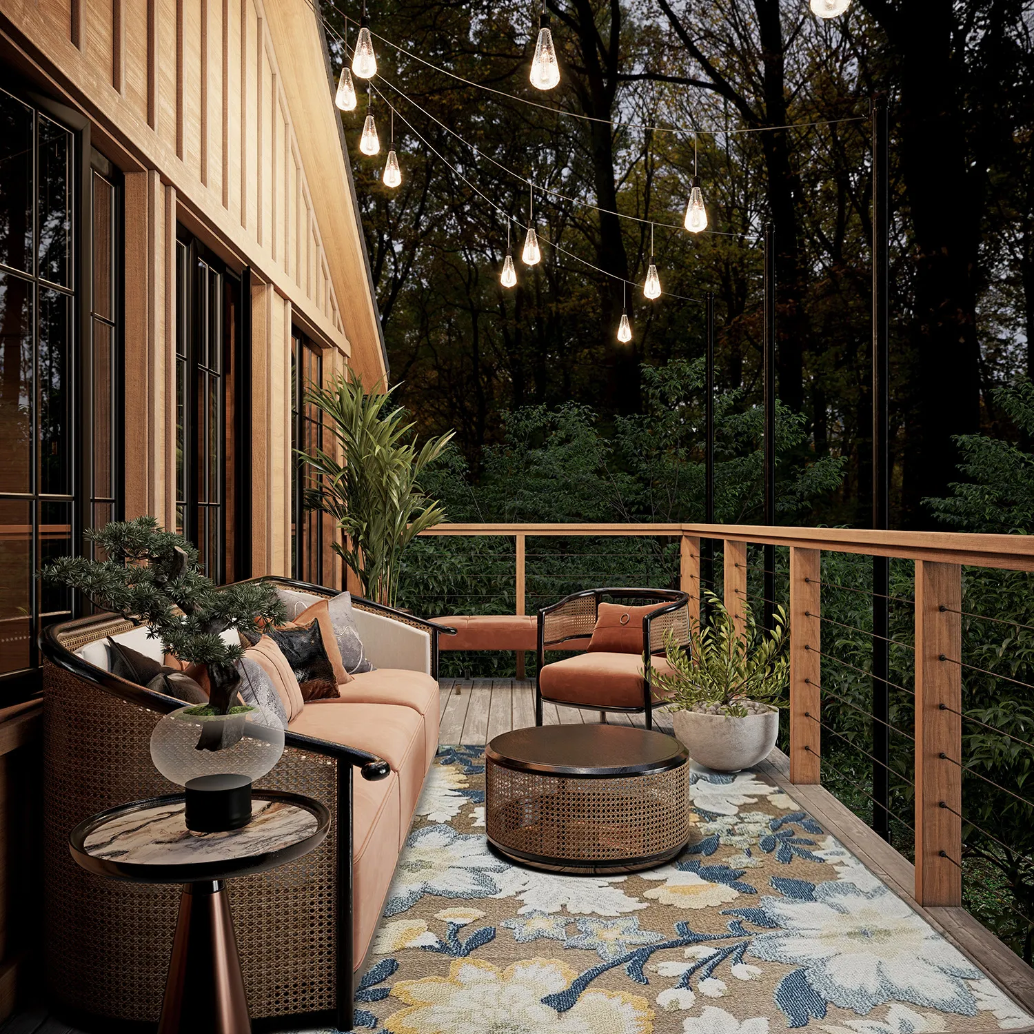 Koberec Indoor/Outdoor - Lucca (vícebarevná)