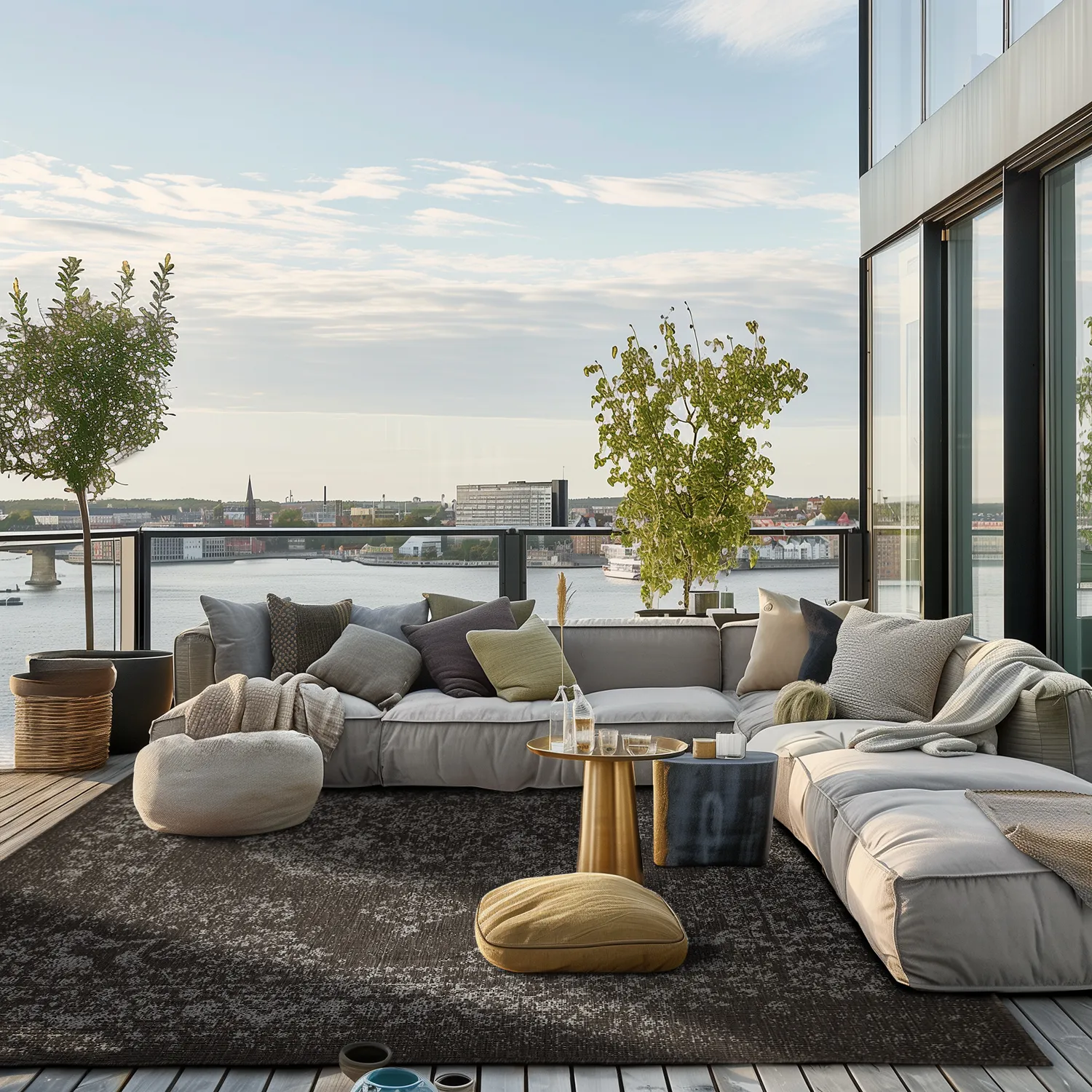 Koberec Indoor/Outdoor - Ellstin (černá)