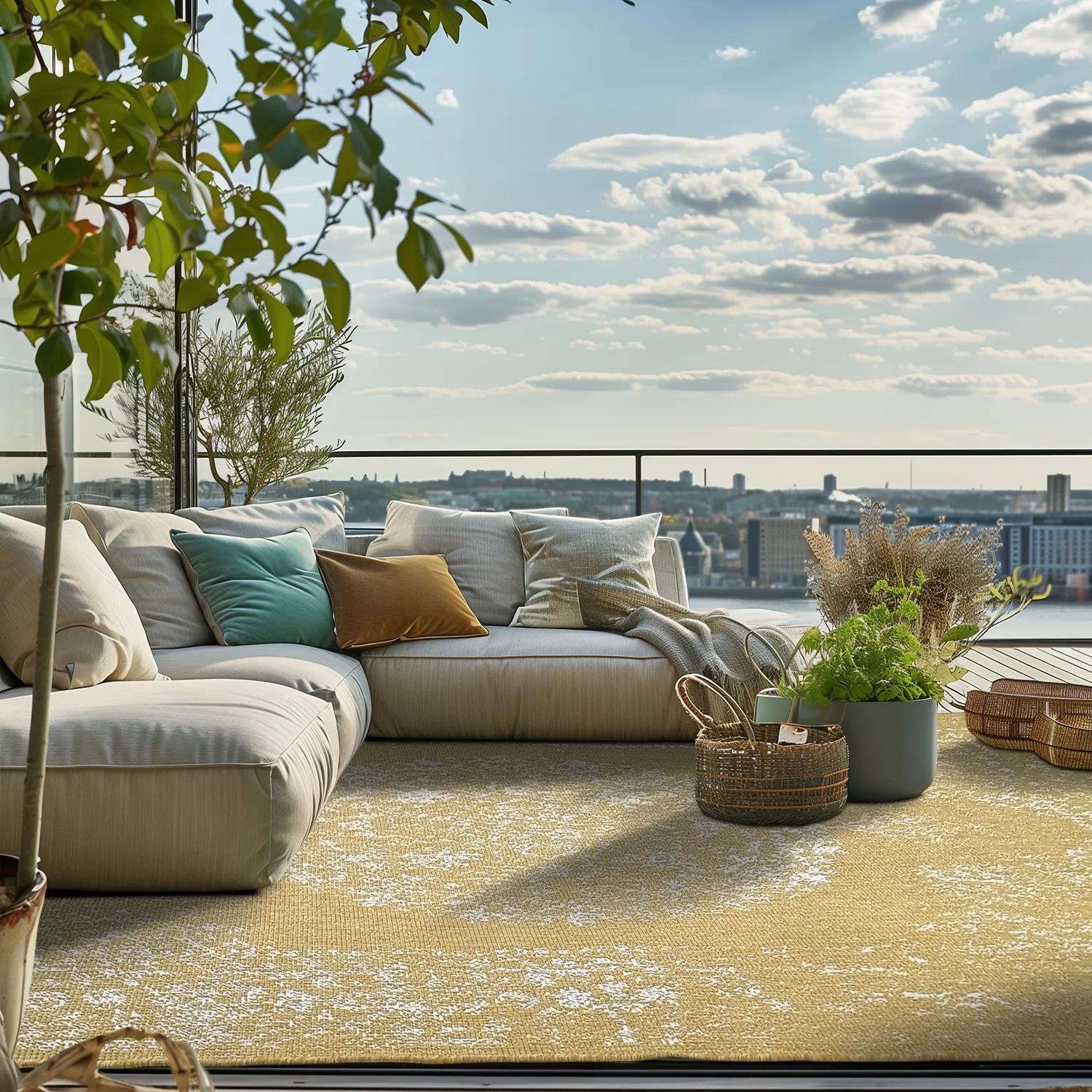 Koberec Indoor/Outdoor - Ellstin (žlutá)