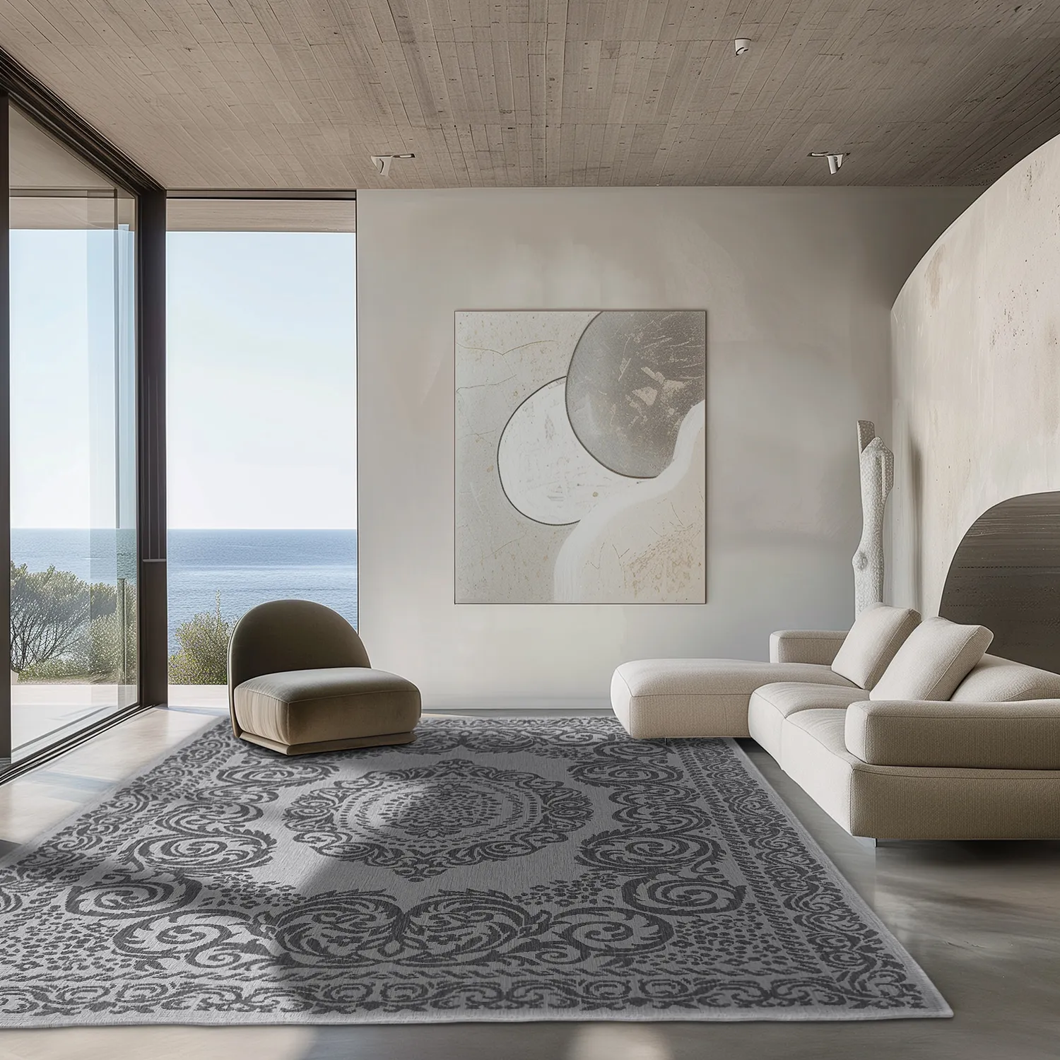 Koberec Indoor/Outdoor - Sylvaine (černá)