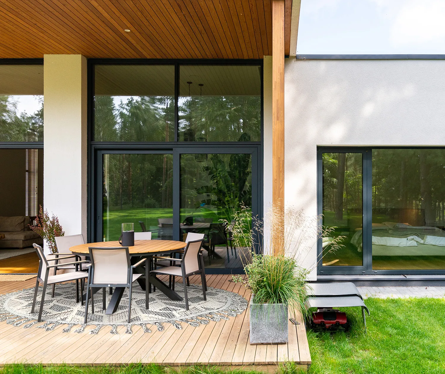 Kulatý koberec - Indoor/Outdoor Jena (vícebarevná)