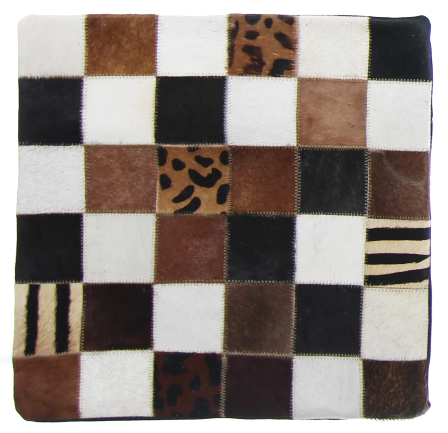Polštář z kravské kůže (povlak na polštář) 45 x 45 cm