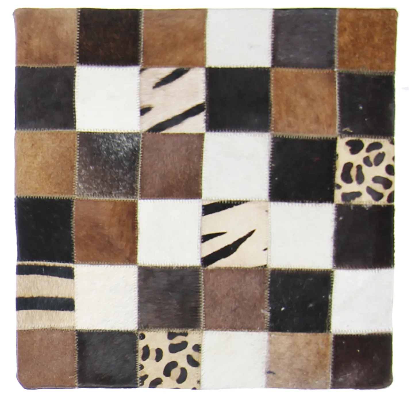 Polštář z kravské kůže (povlak na polštář) 45 x 45 cm