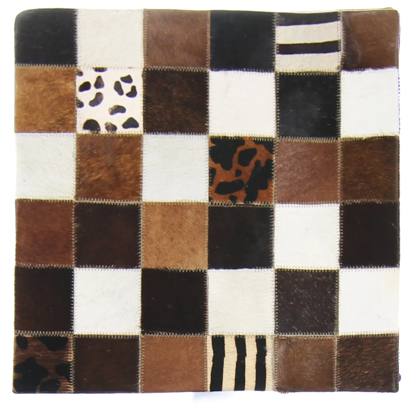 Polštář z kravské kůže (povlak na polštář) 45 x 45 cm