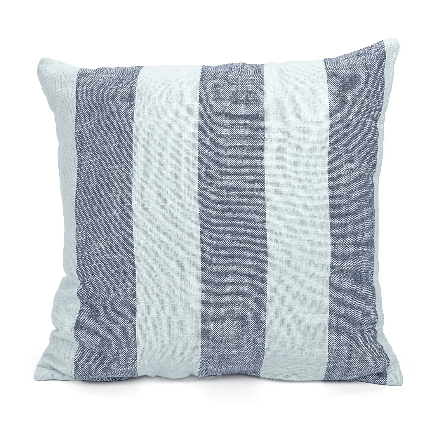 Povlak na polštář - Kora stripe cotton cushion cover (tmavě modrá/světle modrá)