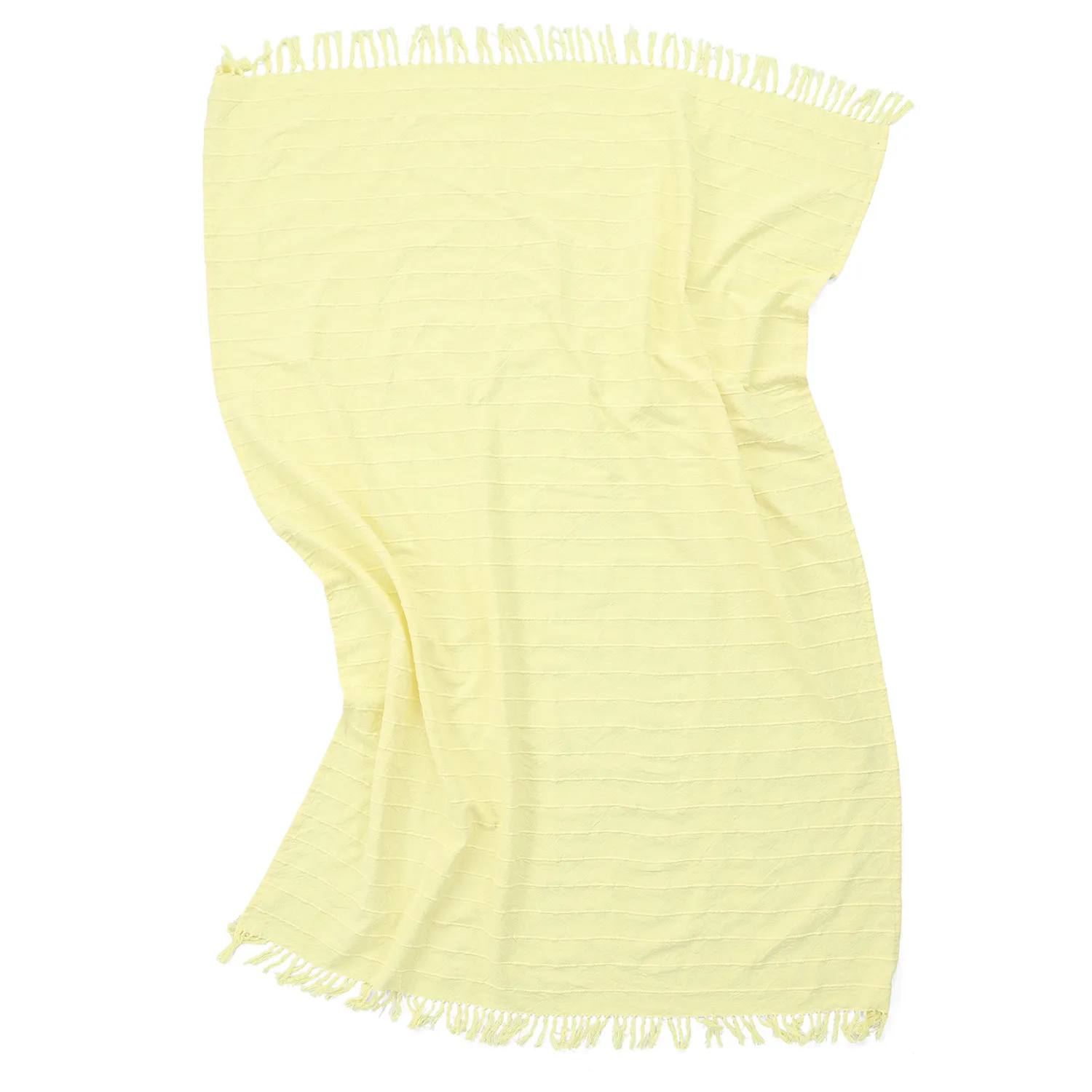 Deky - Nalani cotton throw (světle žlutá)