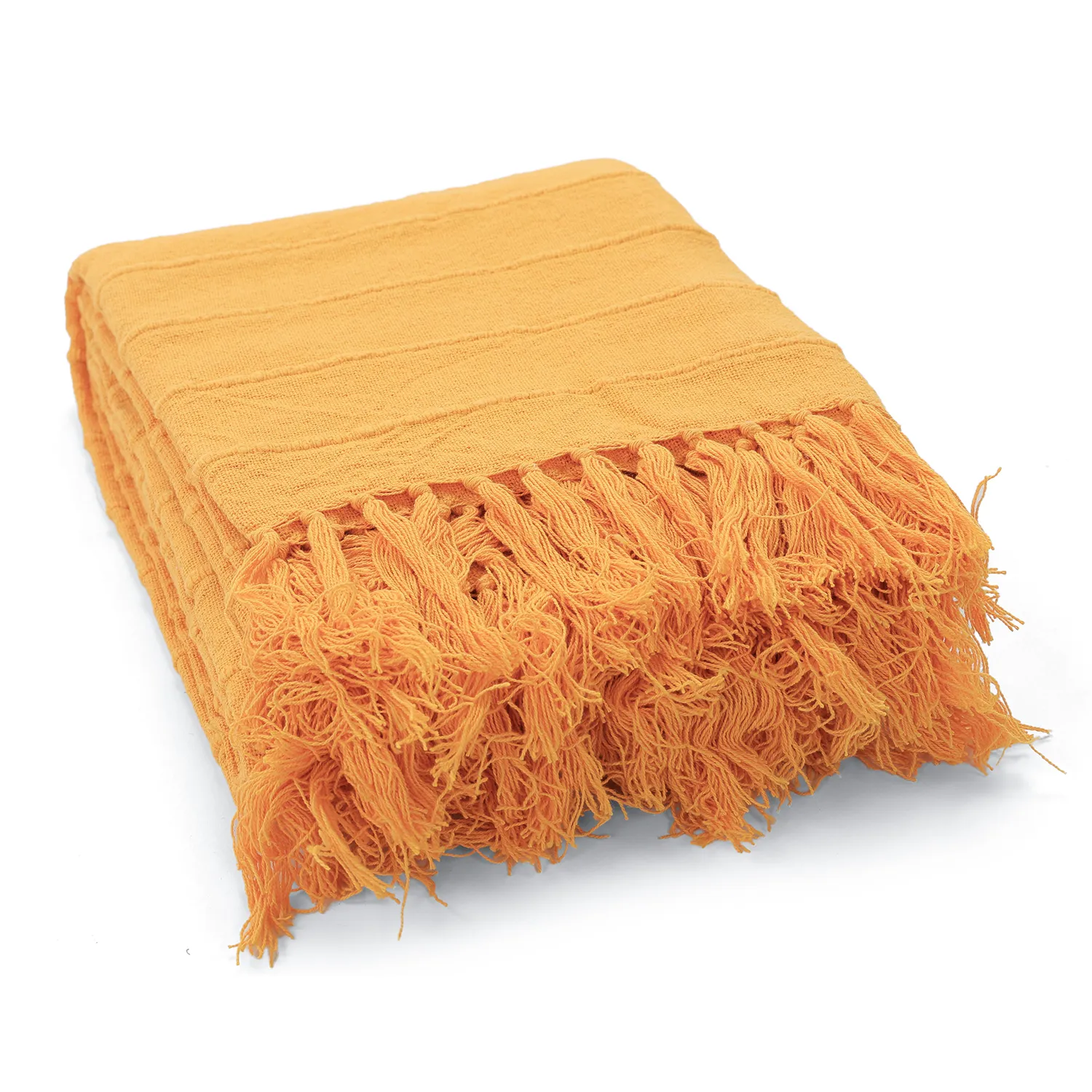 Deky - Nalani cotton throw (pomerančový)