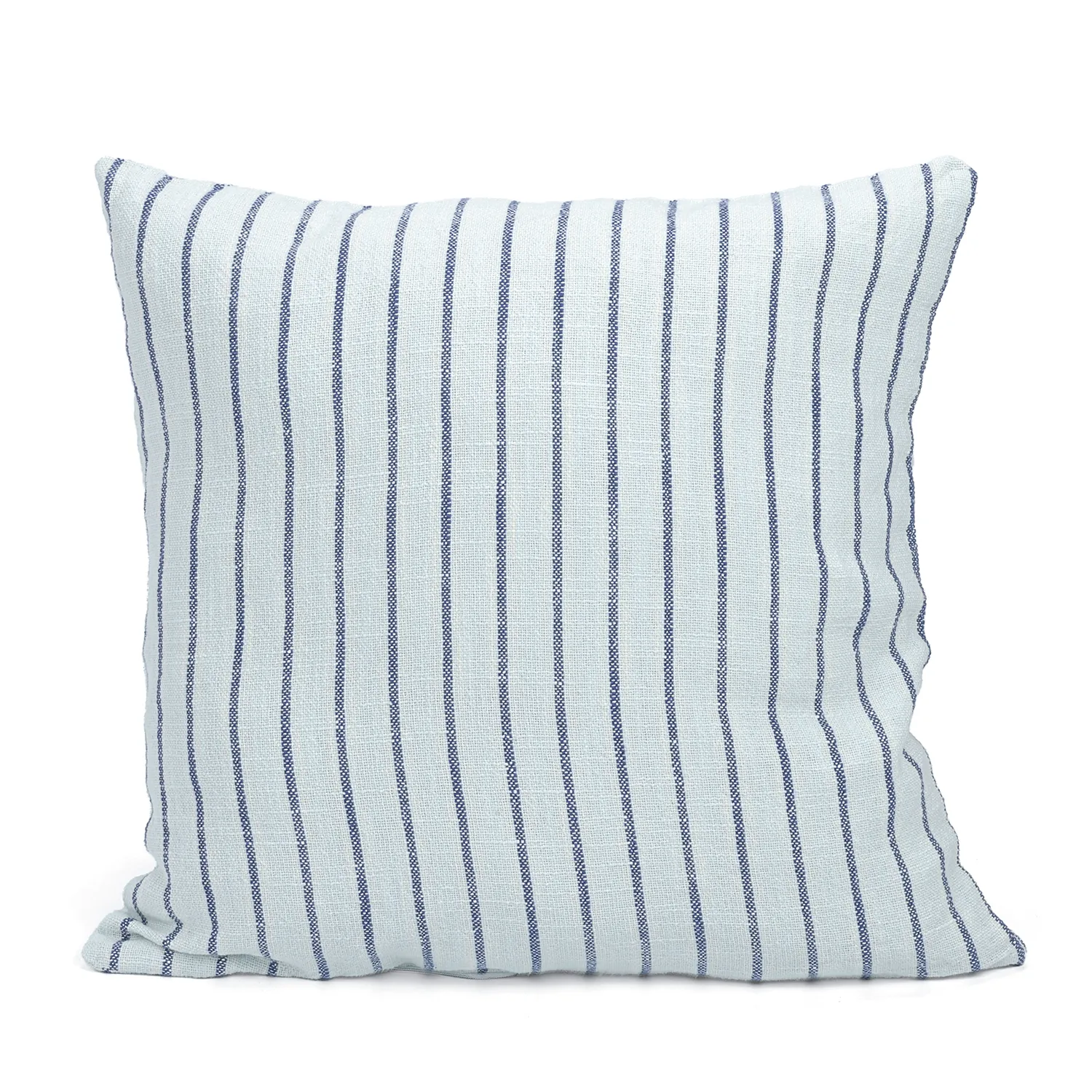 Povlak na polštář - Rumi stripe cotton cushion cover (světle modrá/tmavomodrá/krémová)