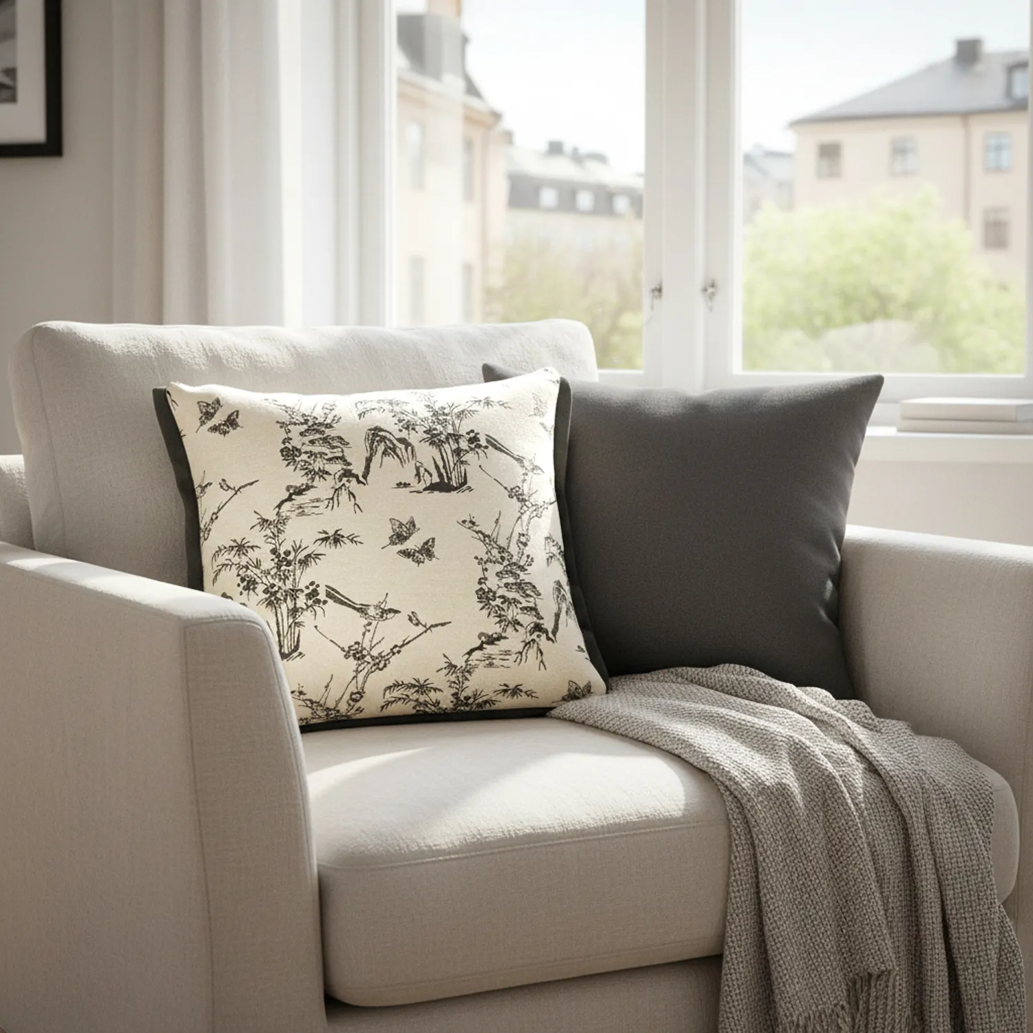 Povlak na polštář - Viborg Embroidered Cushion Cover (vícenásobná)