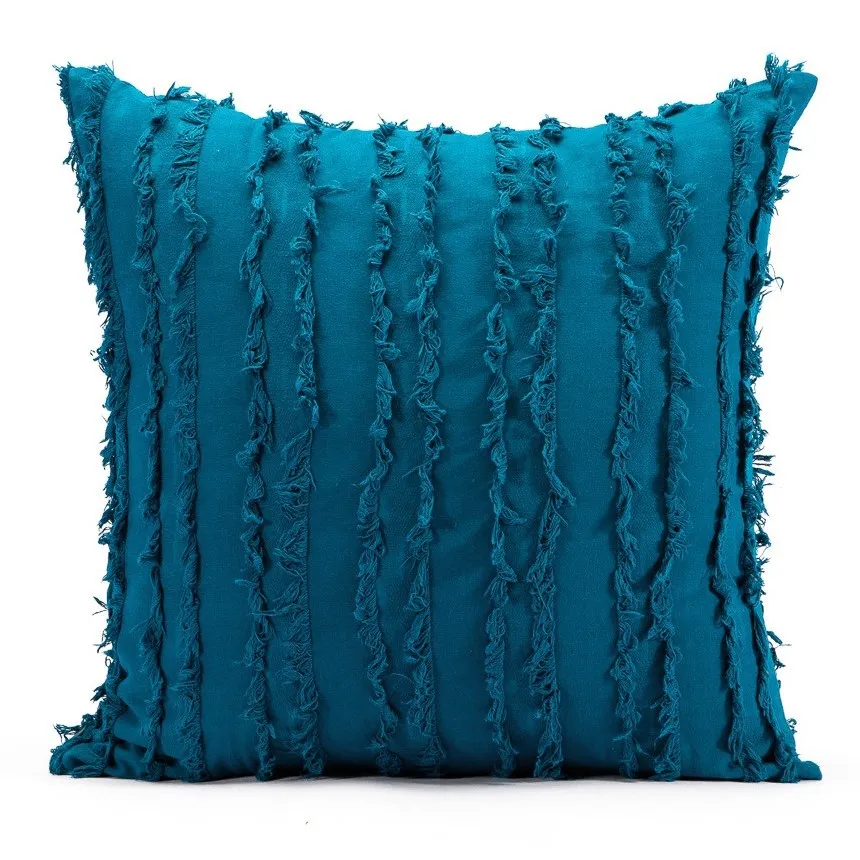 Povlak na polštář - Boho Linen 45 x 45 cm (Modrá)