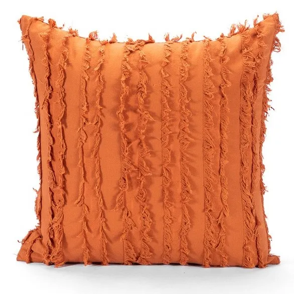 Povlak na polštář - Boho Linen 45 x 45 cm (Oranžová)