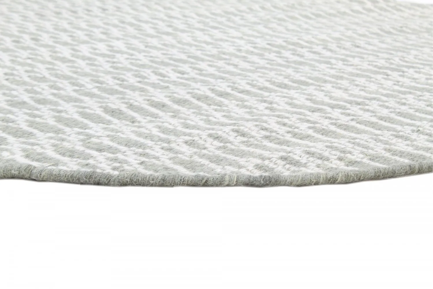 Kulatý koberec - Long Stitch (šedá)